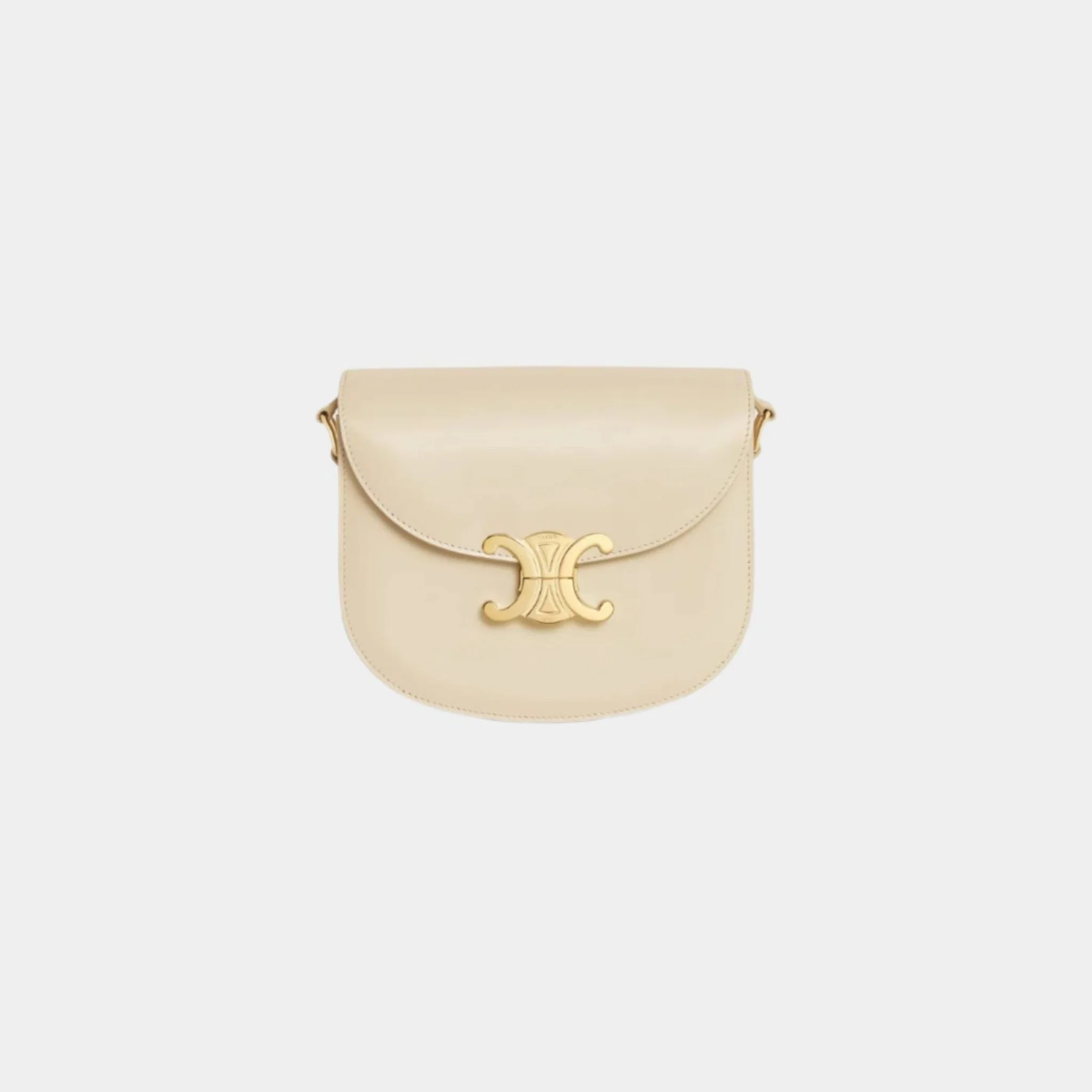 Besace Clea In Shiny Calfskin Handbag - Image 4