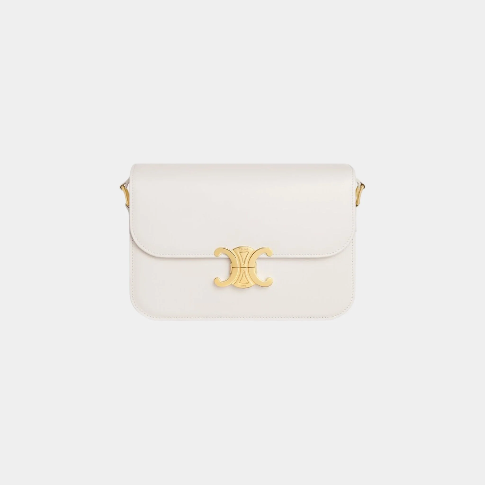 Classique Triomphe Bag In Shiny Calfskin Handbag - Image 9