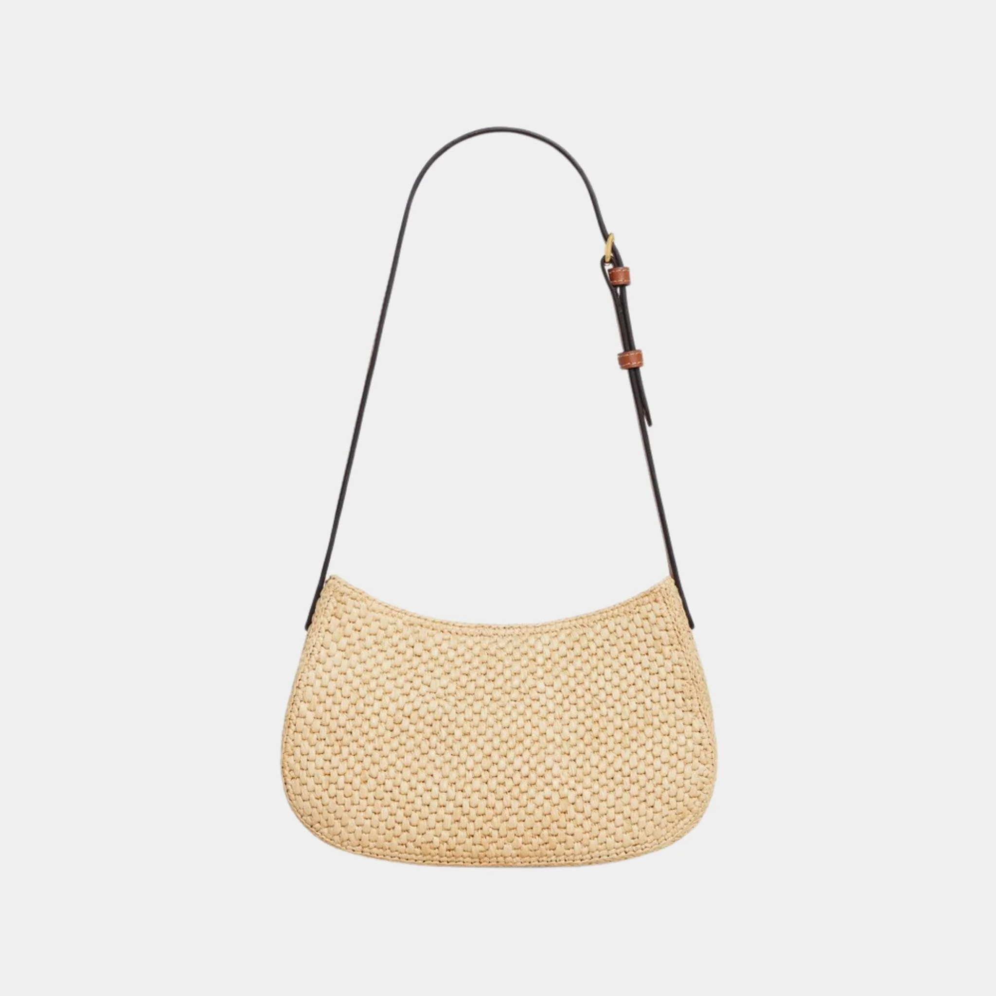 Medium Tilly Bag in Raffia and Calfskin - Image 3