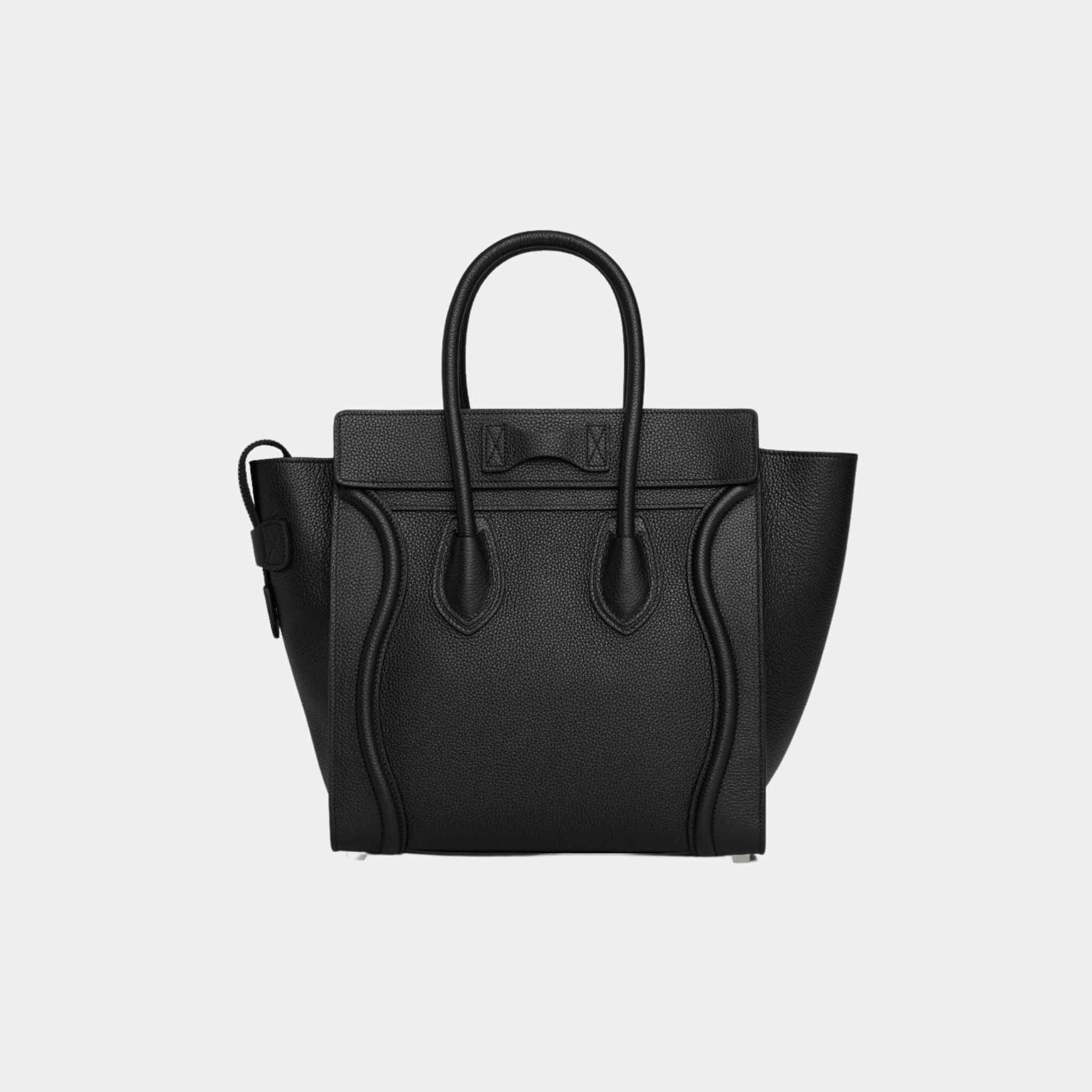 Micro Luggage Handbag In Drummed Calfskin Handbag - Image 2