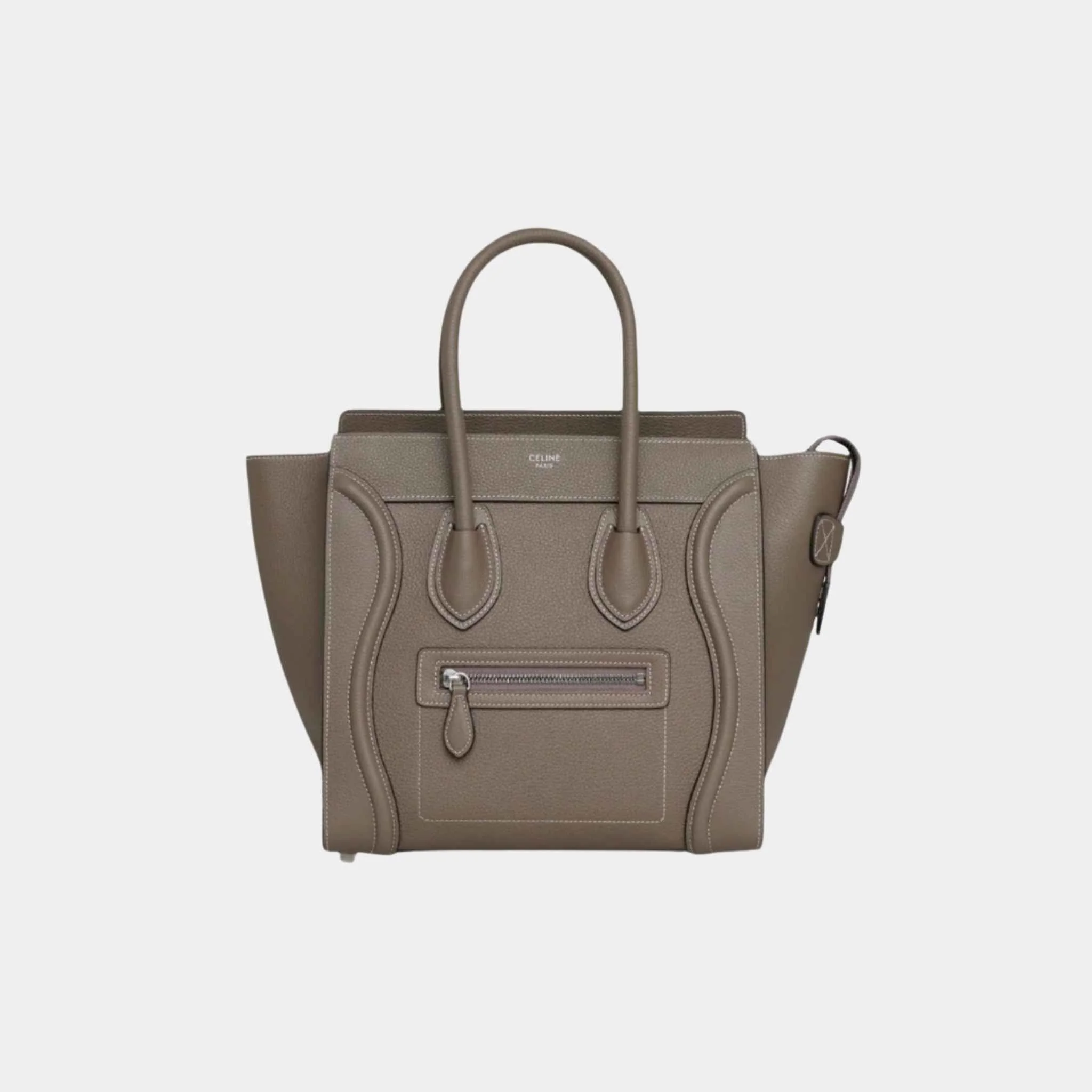 Micro Luggage Handbag In Drummed Calfskin Handbag - Image 3