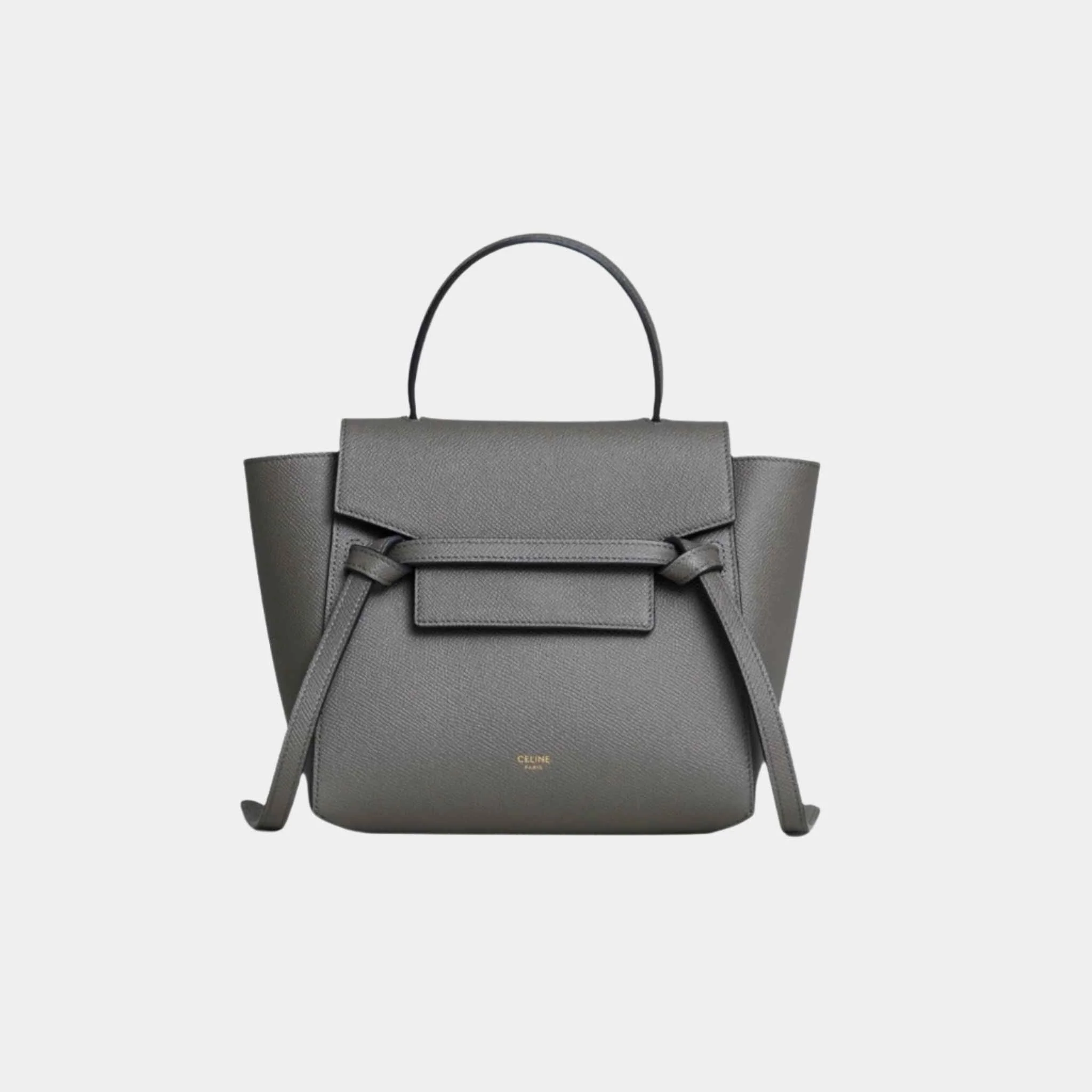 Nano Belt Bag In Grained Calfskin Handbag - Image 4