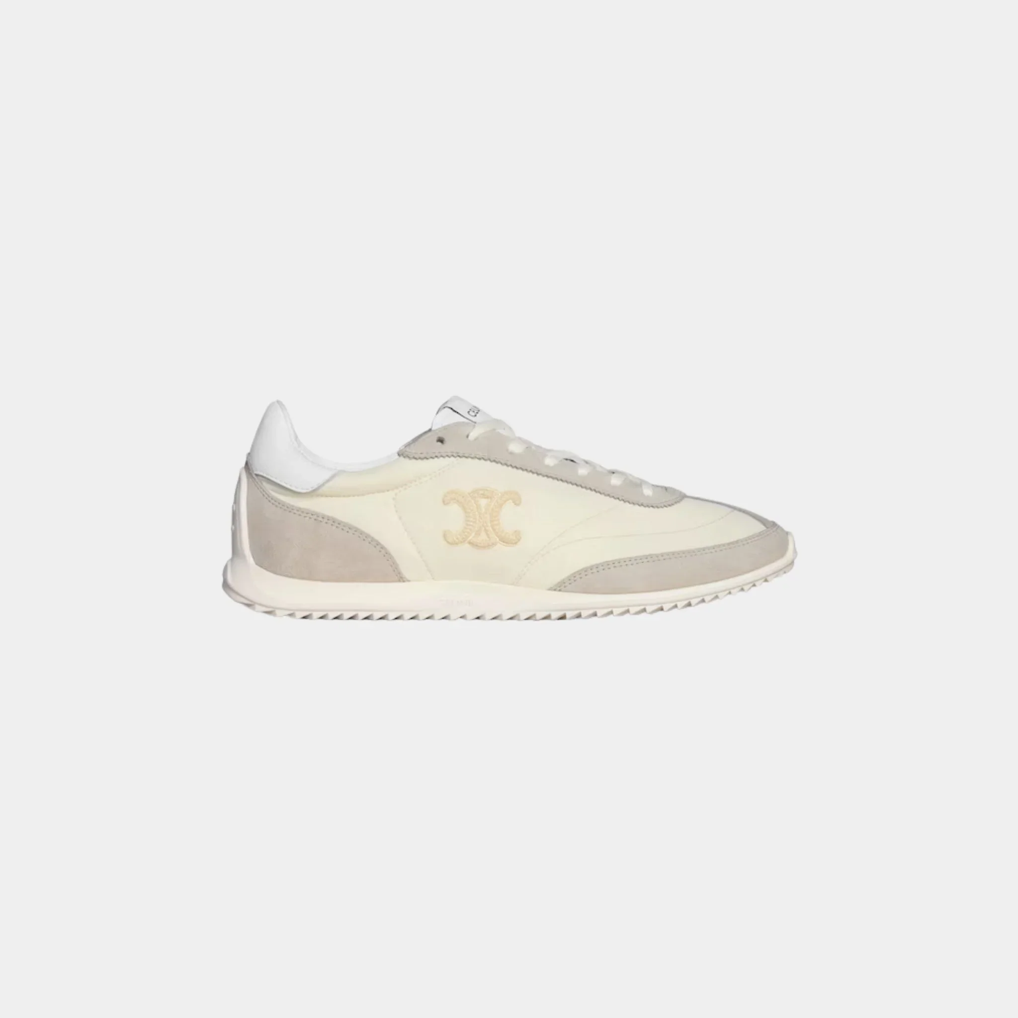 Celine Racer Sneaker With Triomphe in Nylon, Suede & Calfskin