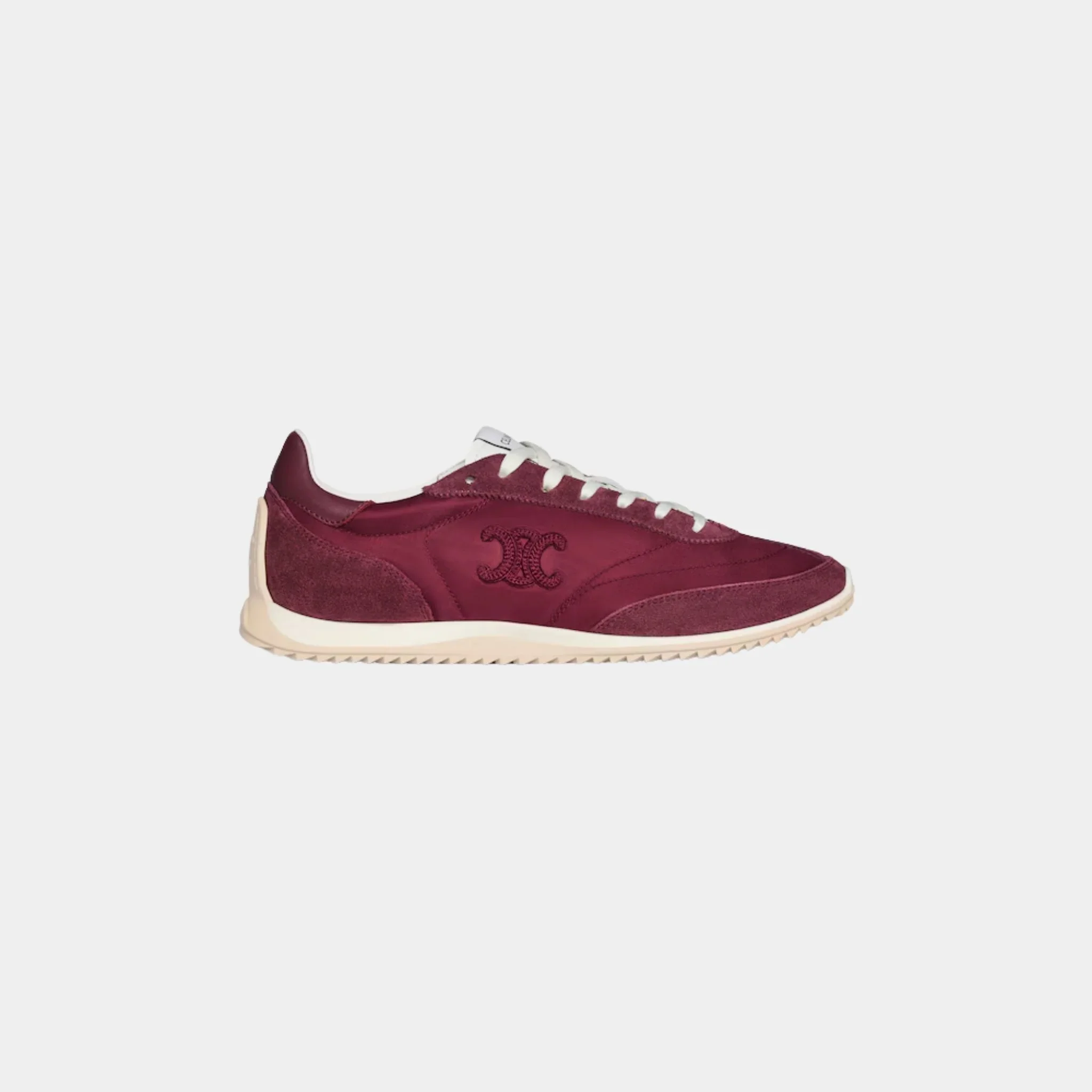 Celine Racer Sneaker With Triomphe in Nylon, Suede & Calfskin - Image 4