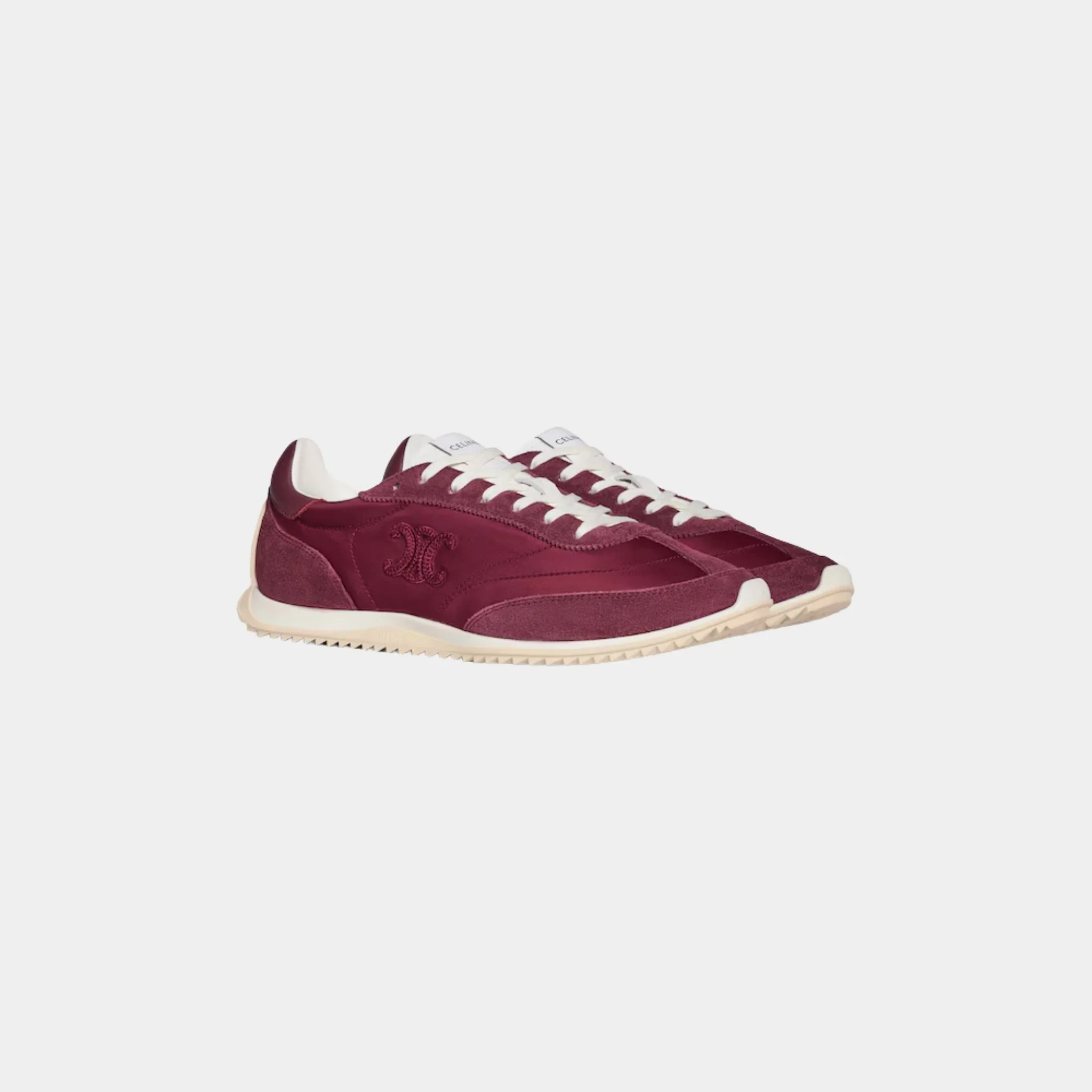 Celine Racer Sneaker With Triomphe in Nylon, Suede & Calfskin - Image 5