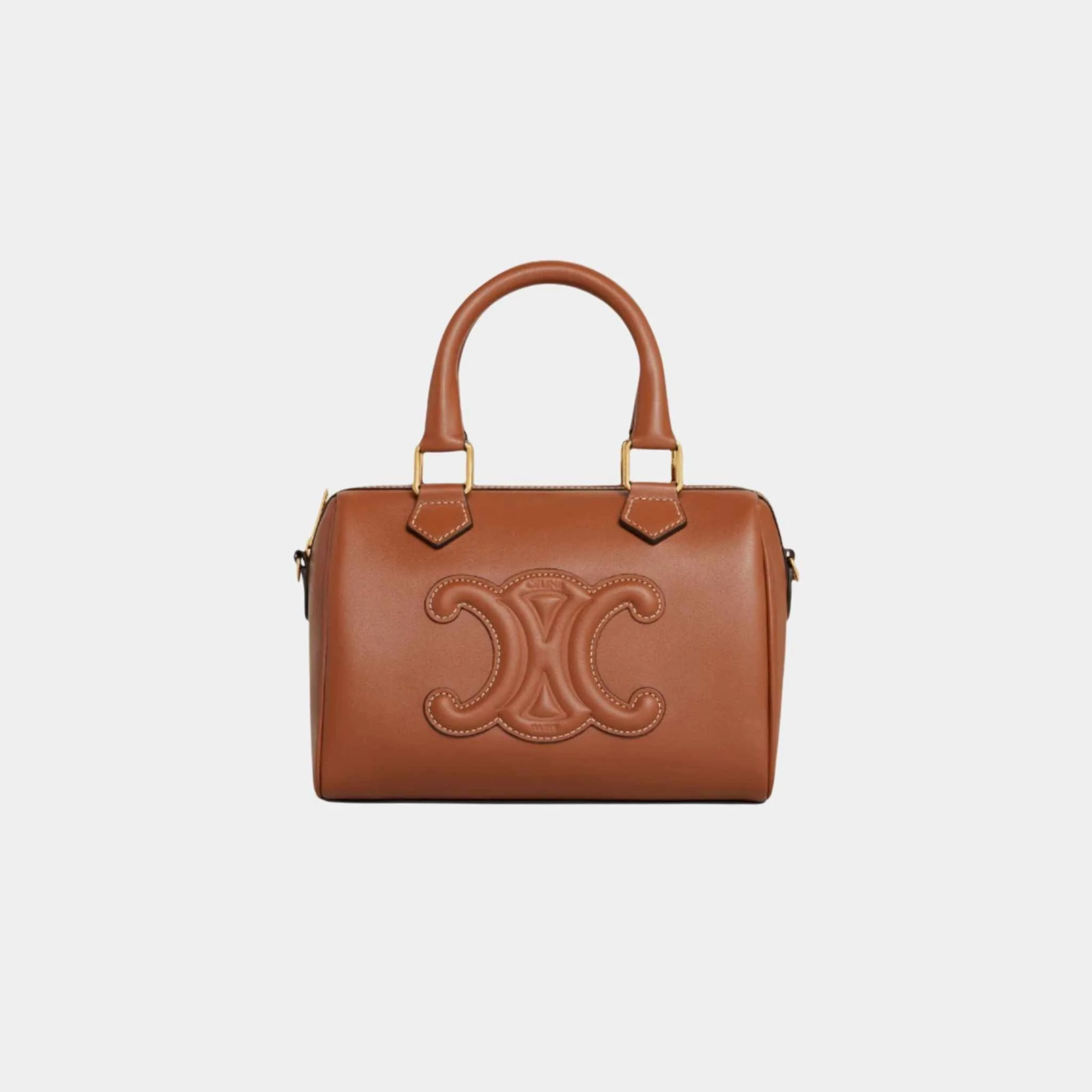 Small Boston In Smooth Calfskin Handbag - Image 3