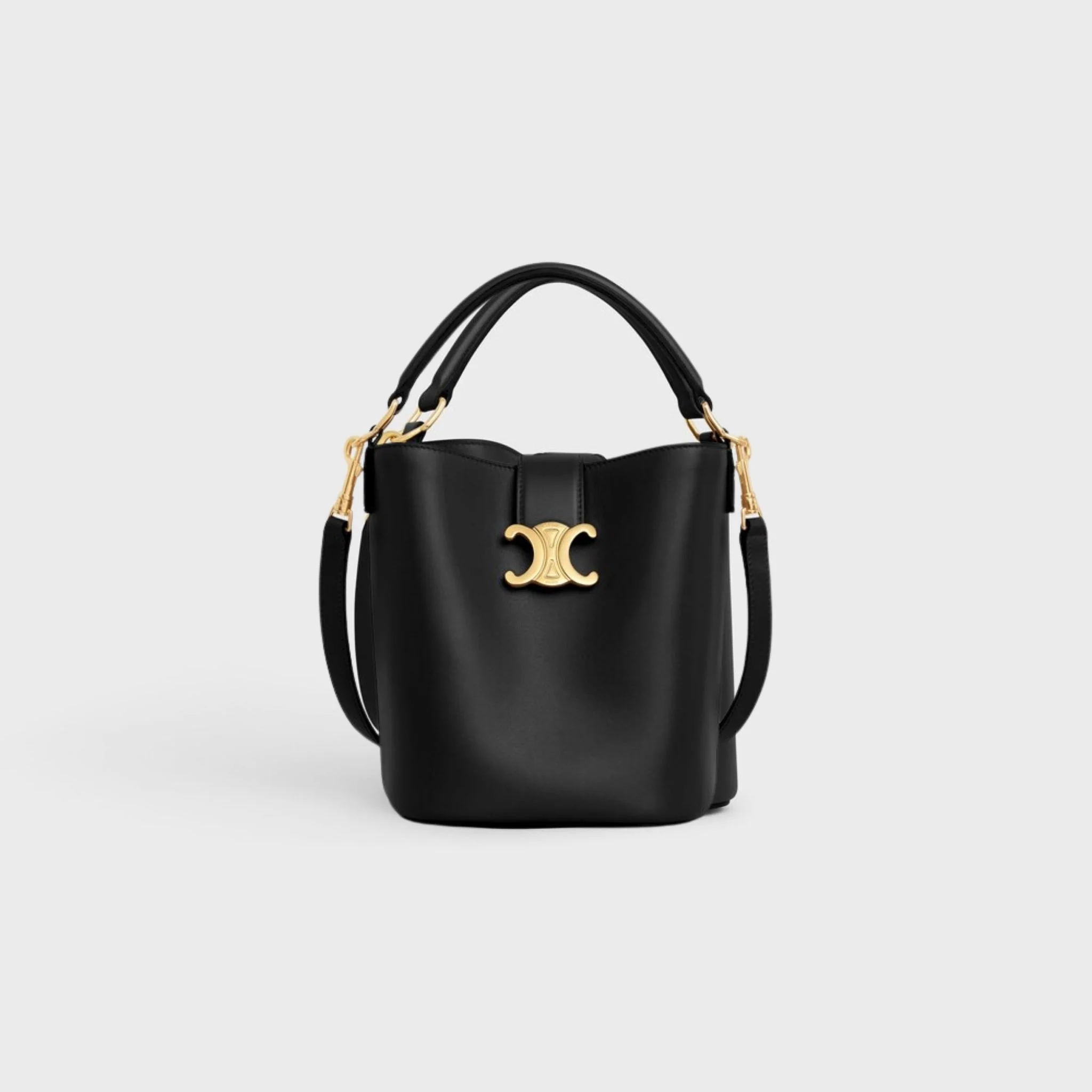 Small Bucket Louise in Smooth Calfskin