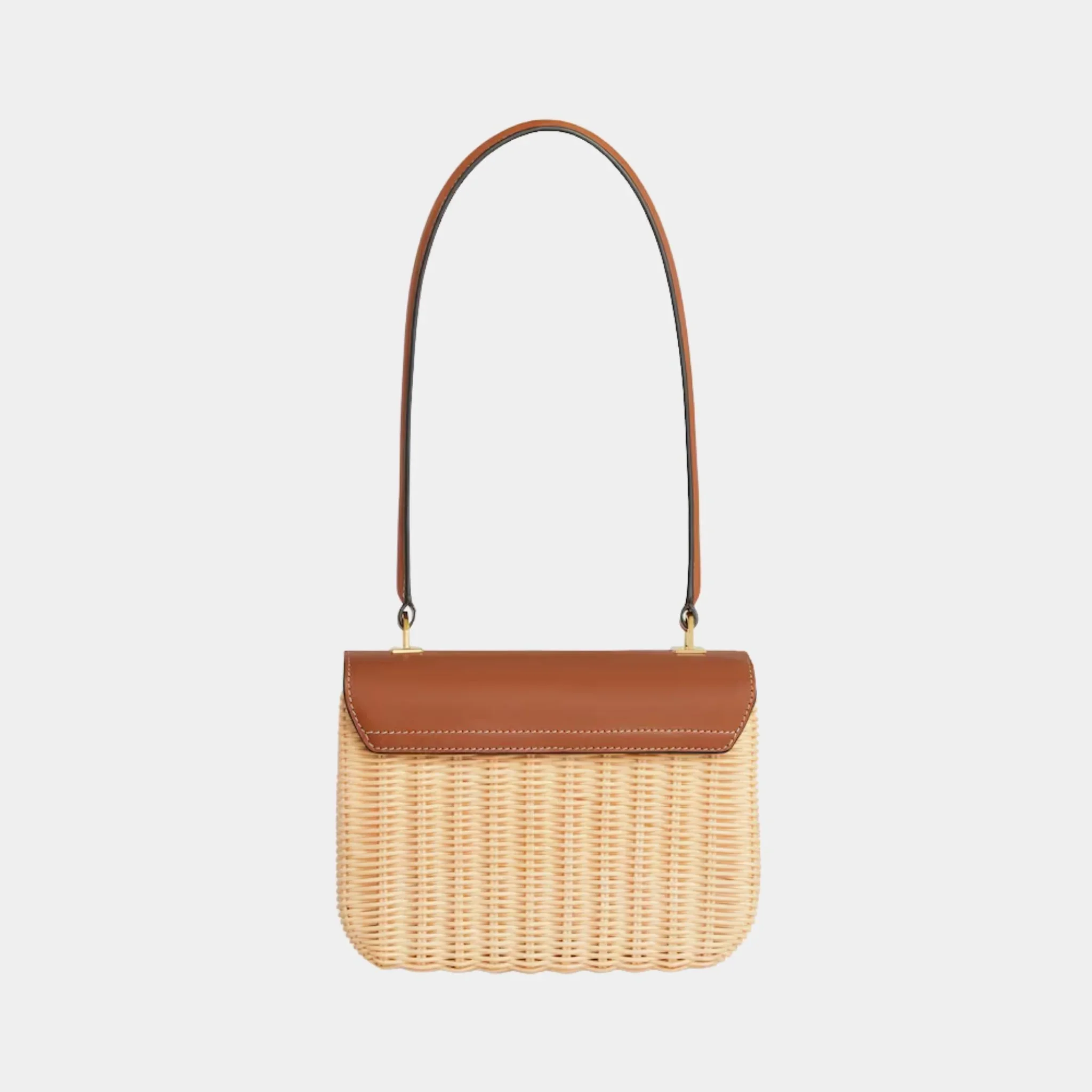 Teen Garance Bag in Wicker and Natural Calfskin - Image 2