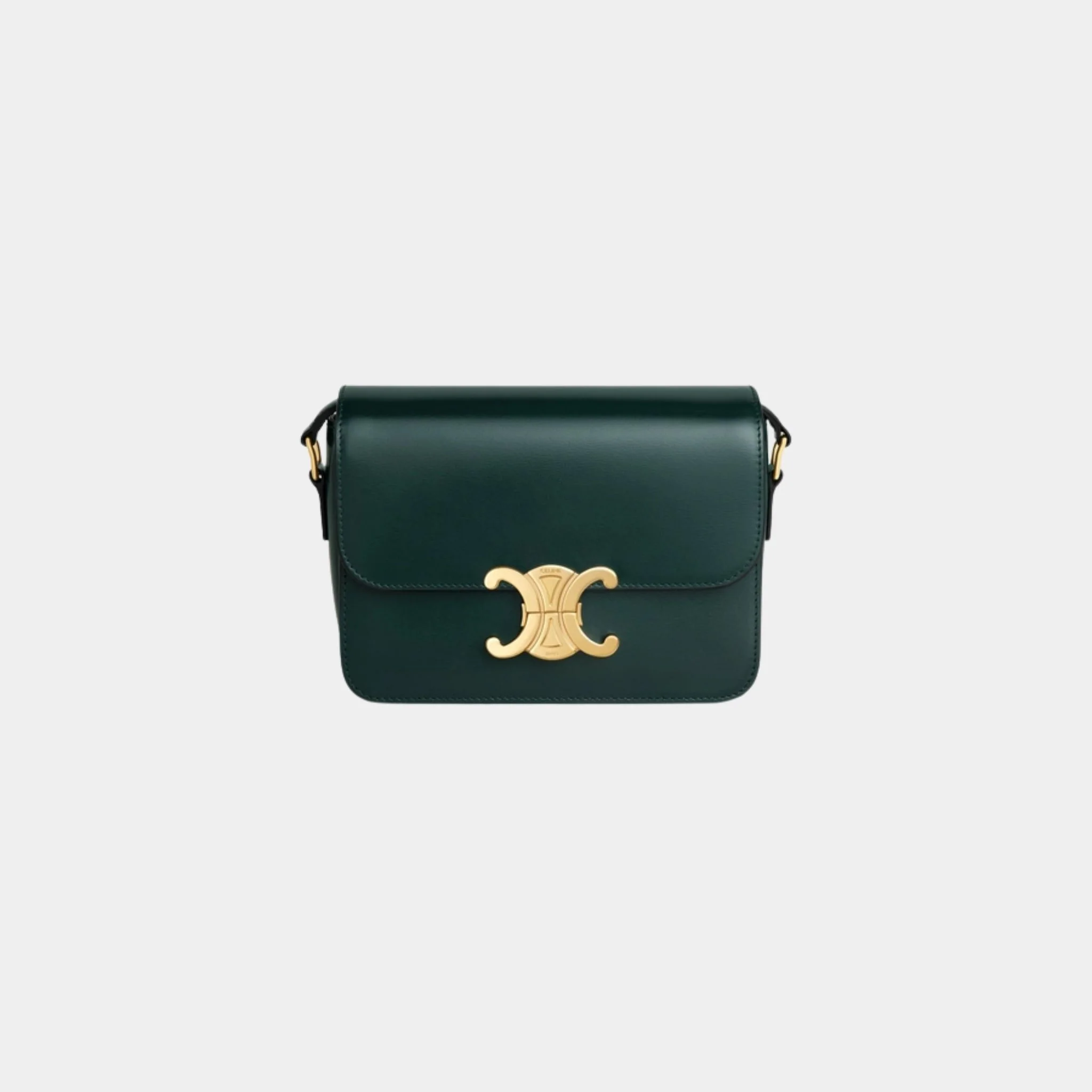 Teen Triomphe Bag In Shiny Calfskin Handbag - Image 11
