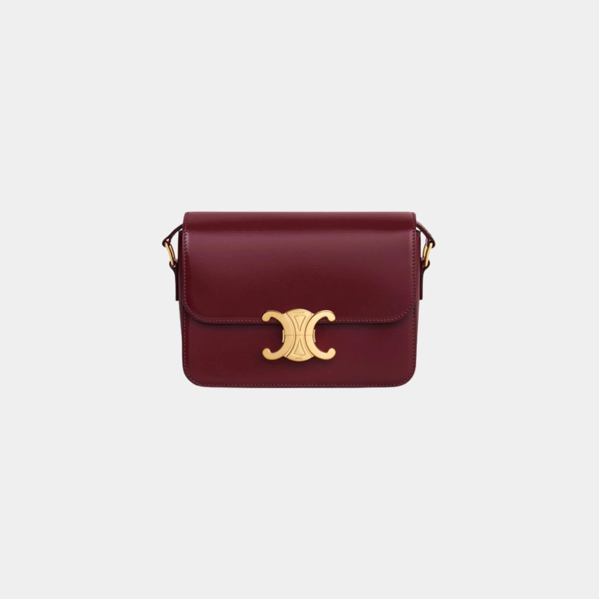 Teen Triomphe Bag In Shiny Calfskin Handbag - Image 12