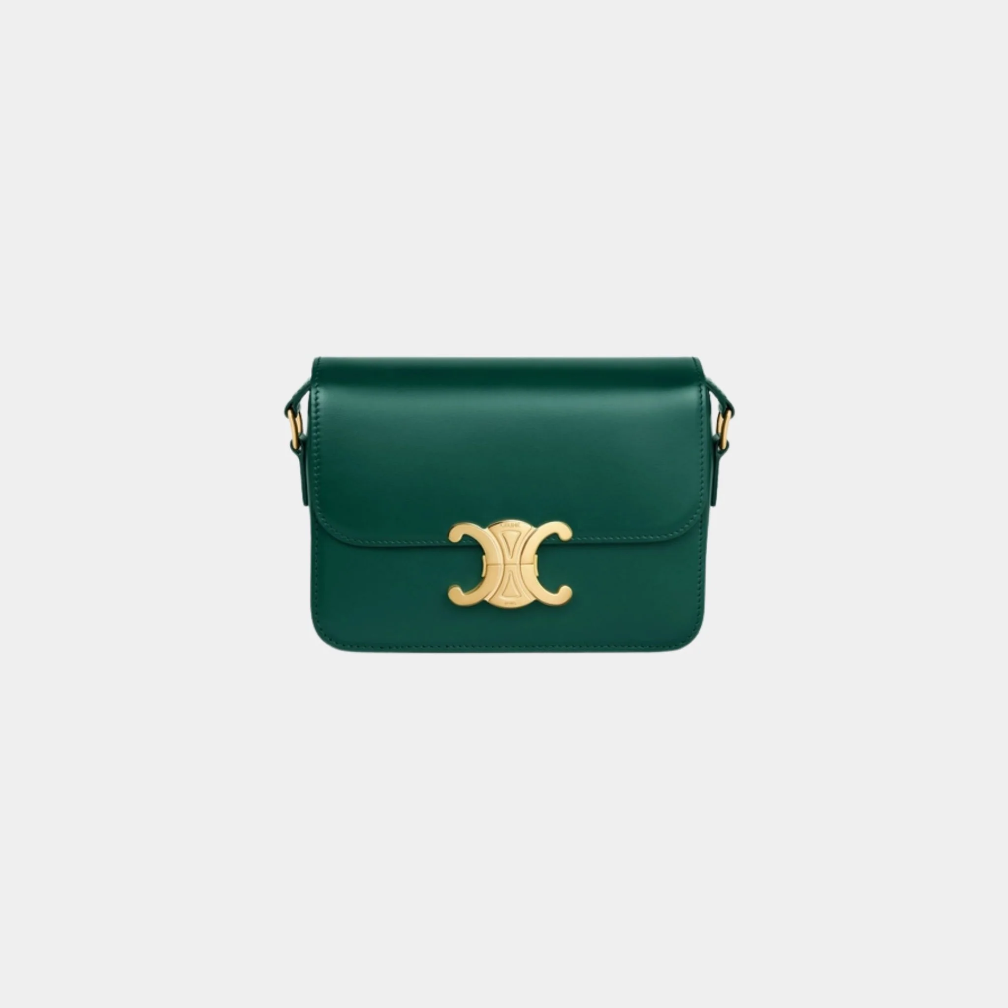 Teen Triomphe Bag In Shiny Calfskin Handbag - Image 13