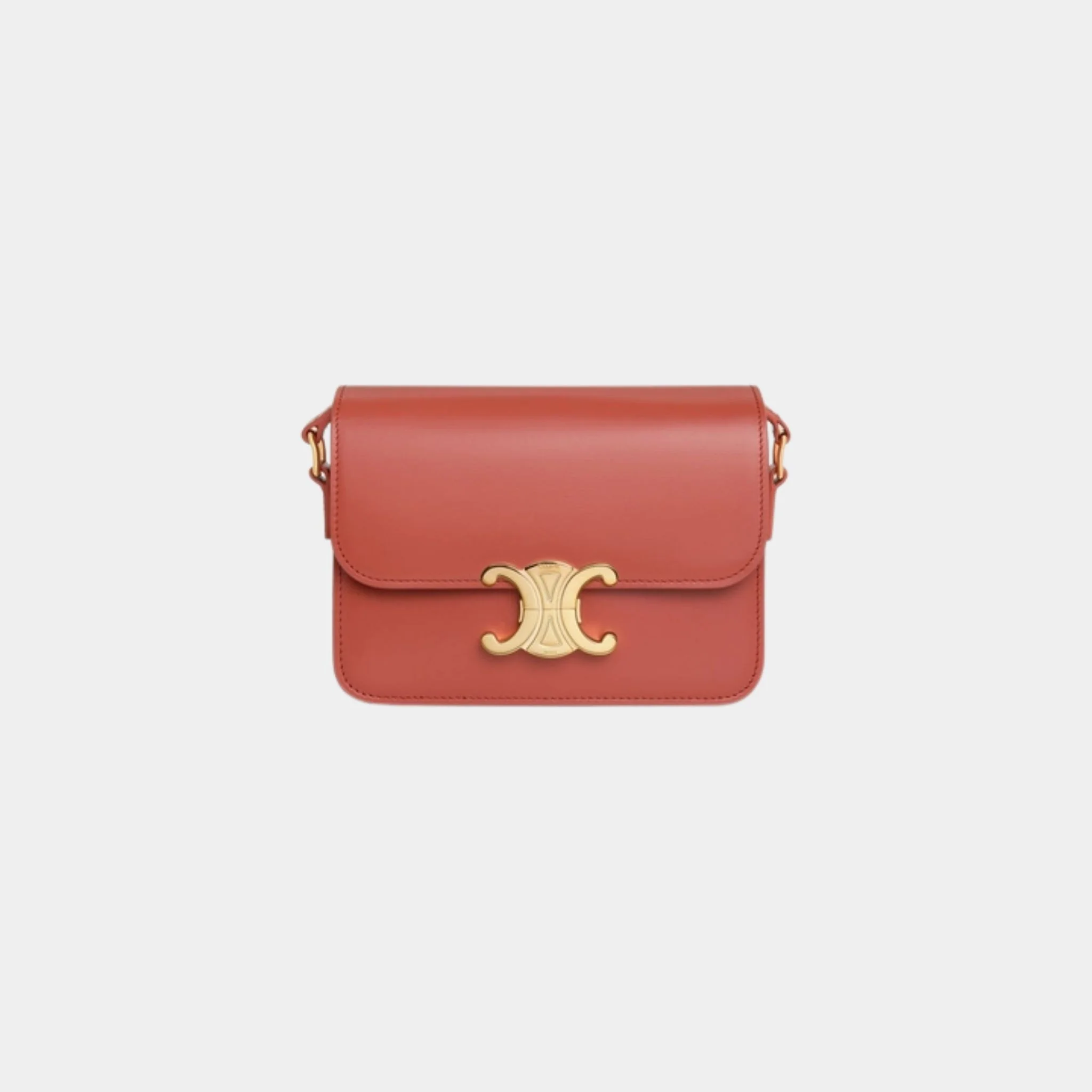 Teen Triomphe Bag In Shiny Calfskin Handbag - Image 16