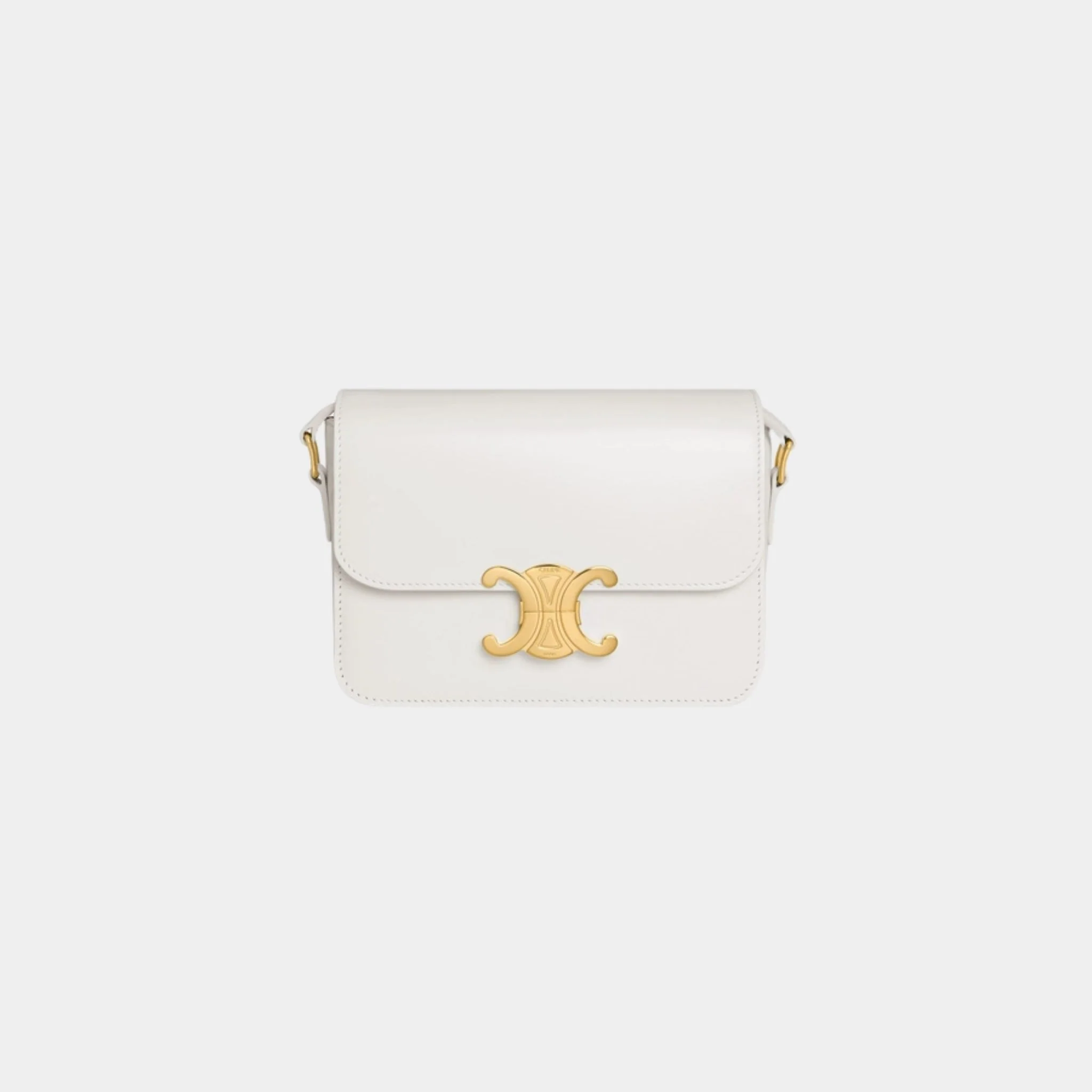 Teen Triomphe Bag In Shiny Calfskin Handbag - Image 20
