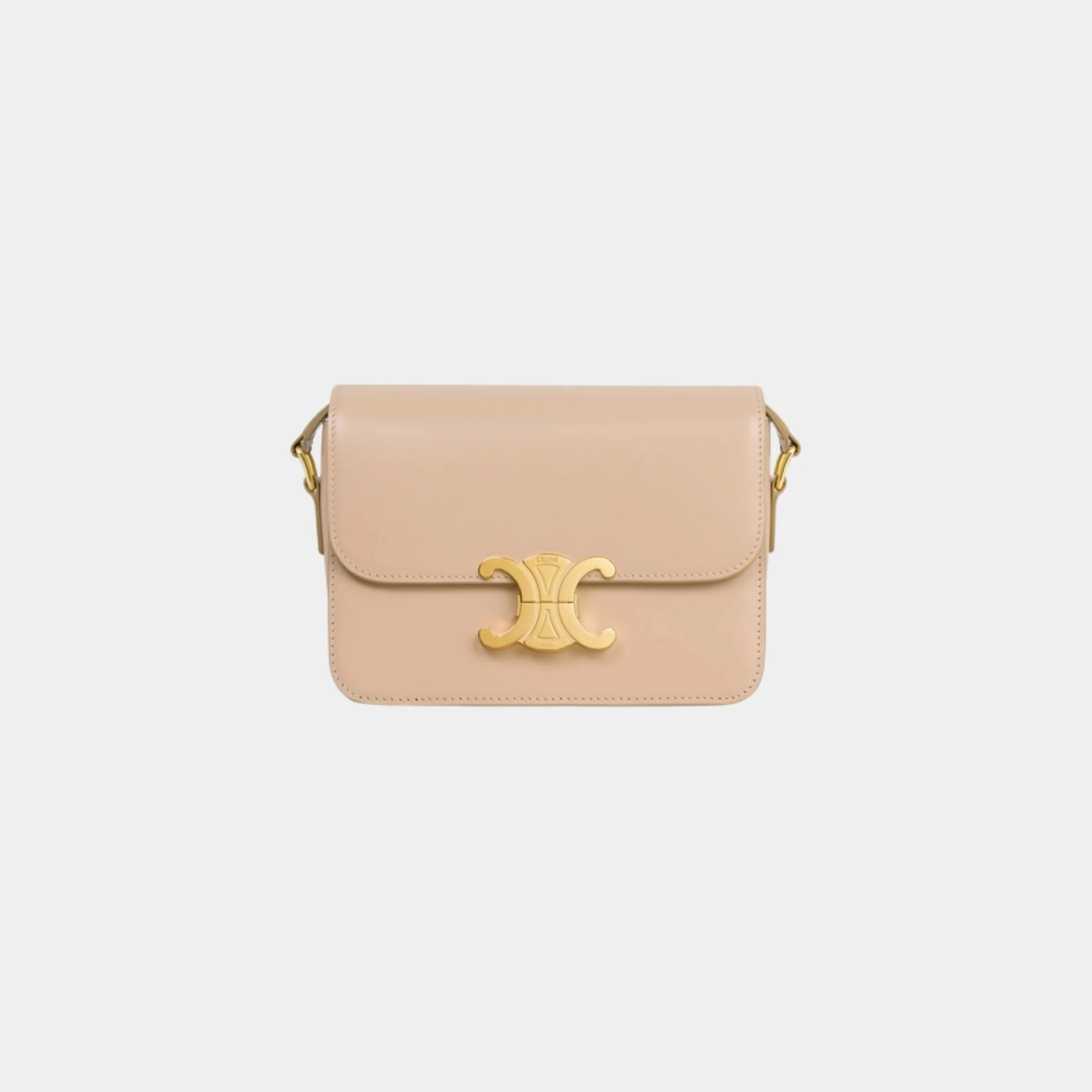 Teen Triomphe Bag In Shiny Calfskin Handbag - Image 5