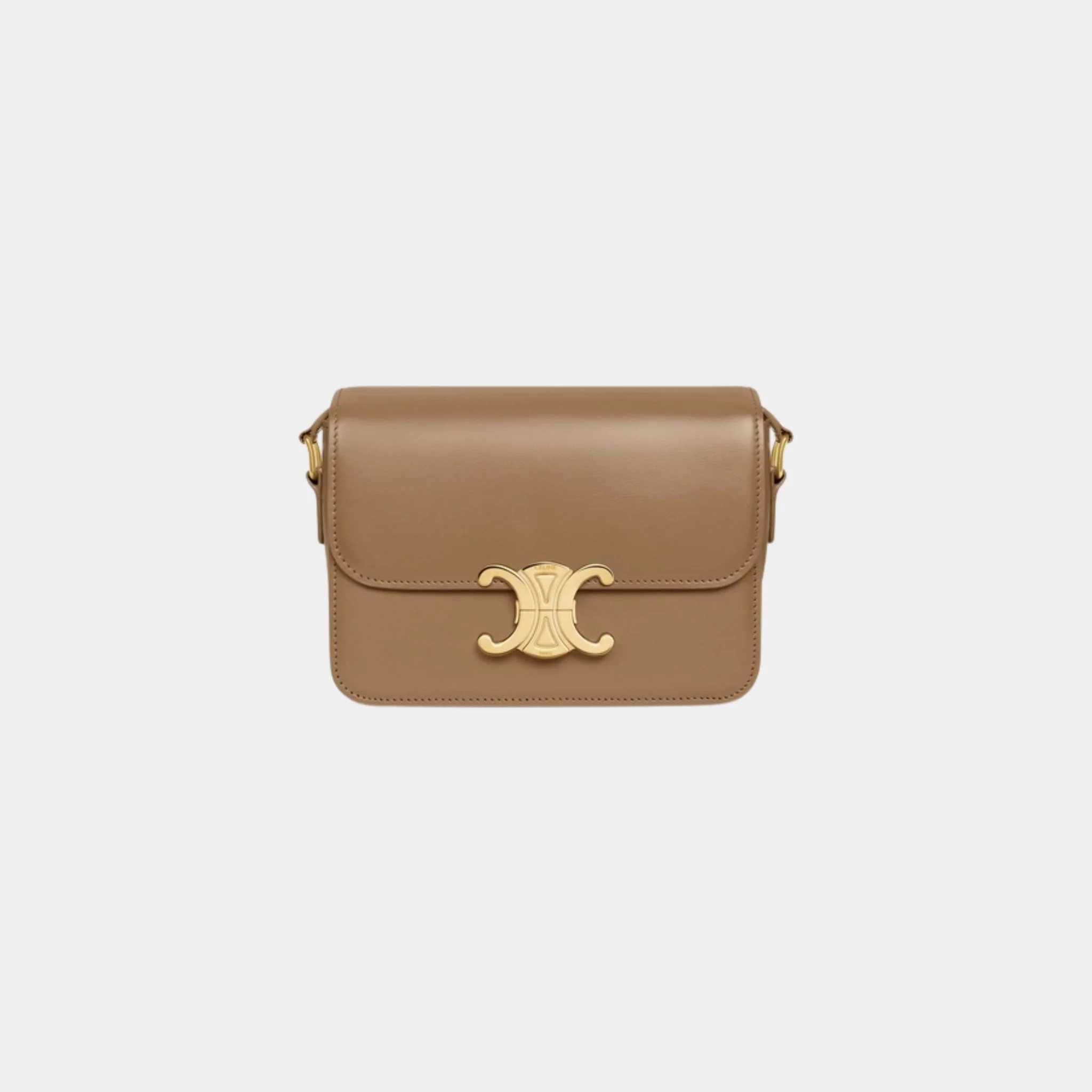 Teen Triomphe Bag In Shiny Calfskin Handbag - Image 7