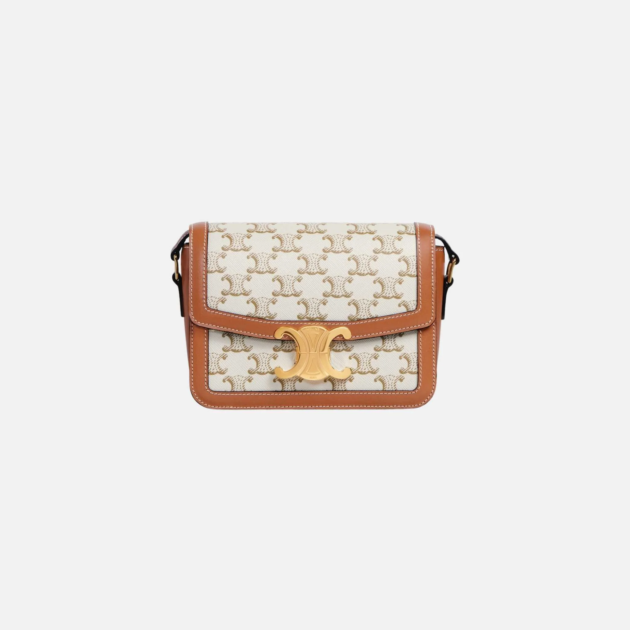 Teen Triomphe Bag In Triomphe Canvas And Calfskin - Image 4