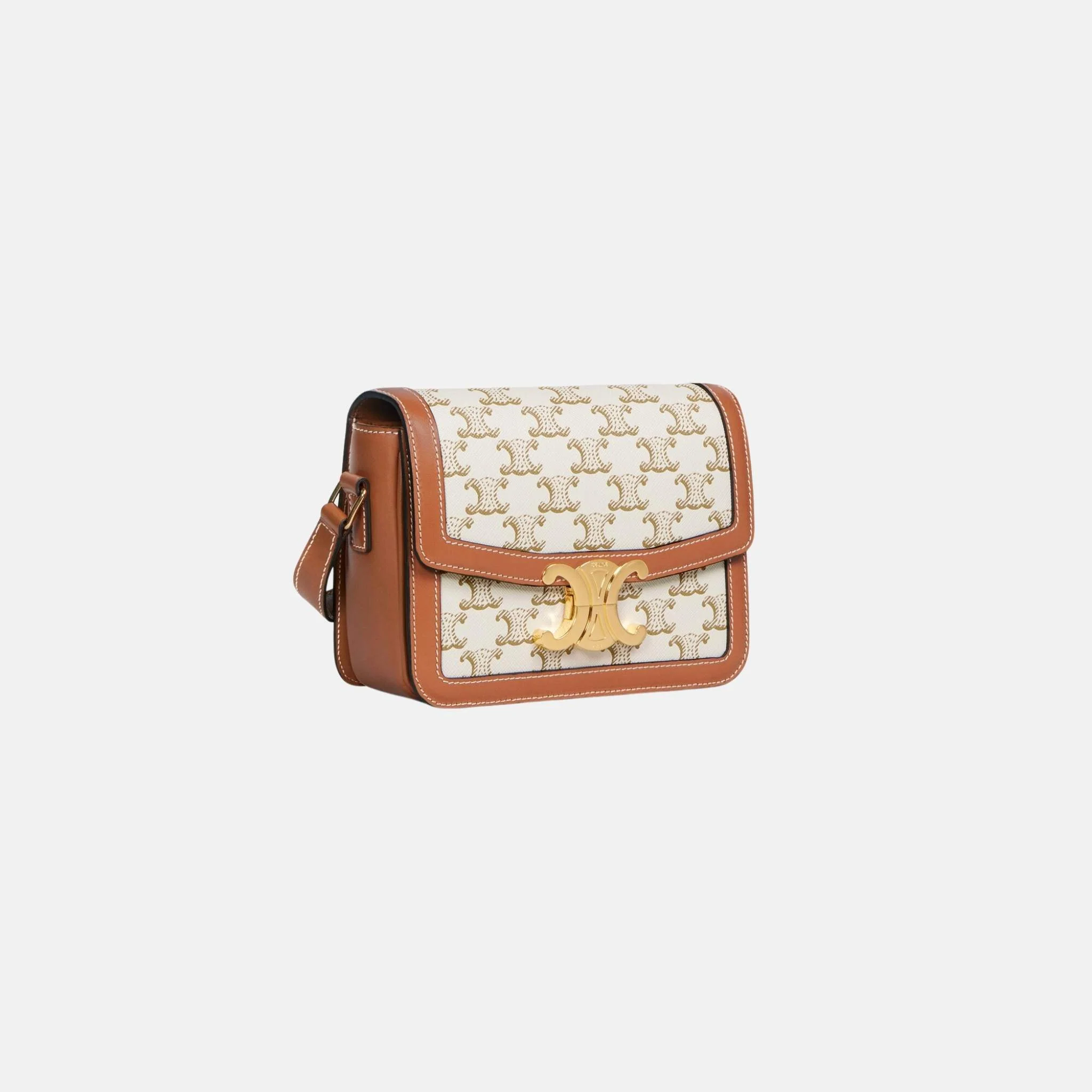 Teen Triomphe Bag In Triomphe Canvas And Calfskin - Image 6