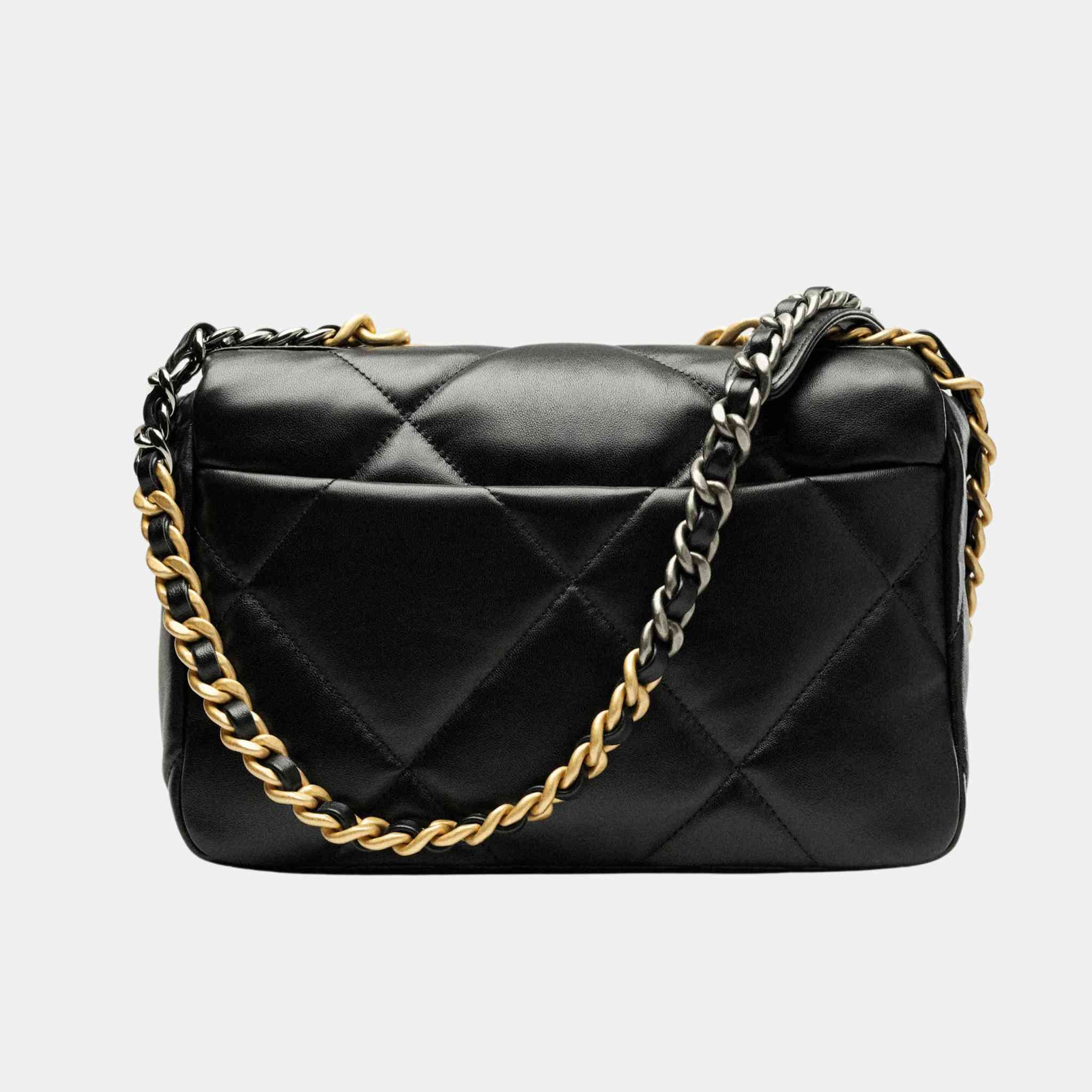 Chanel 19 Handbag Shiny Lambskin - Image 2