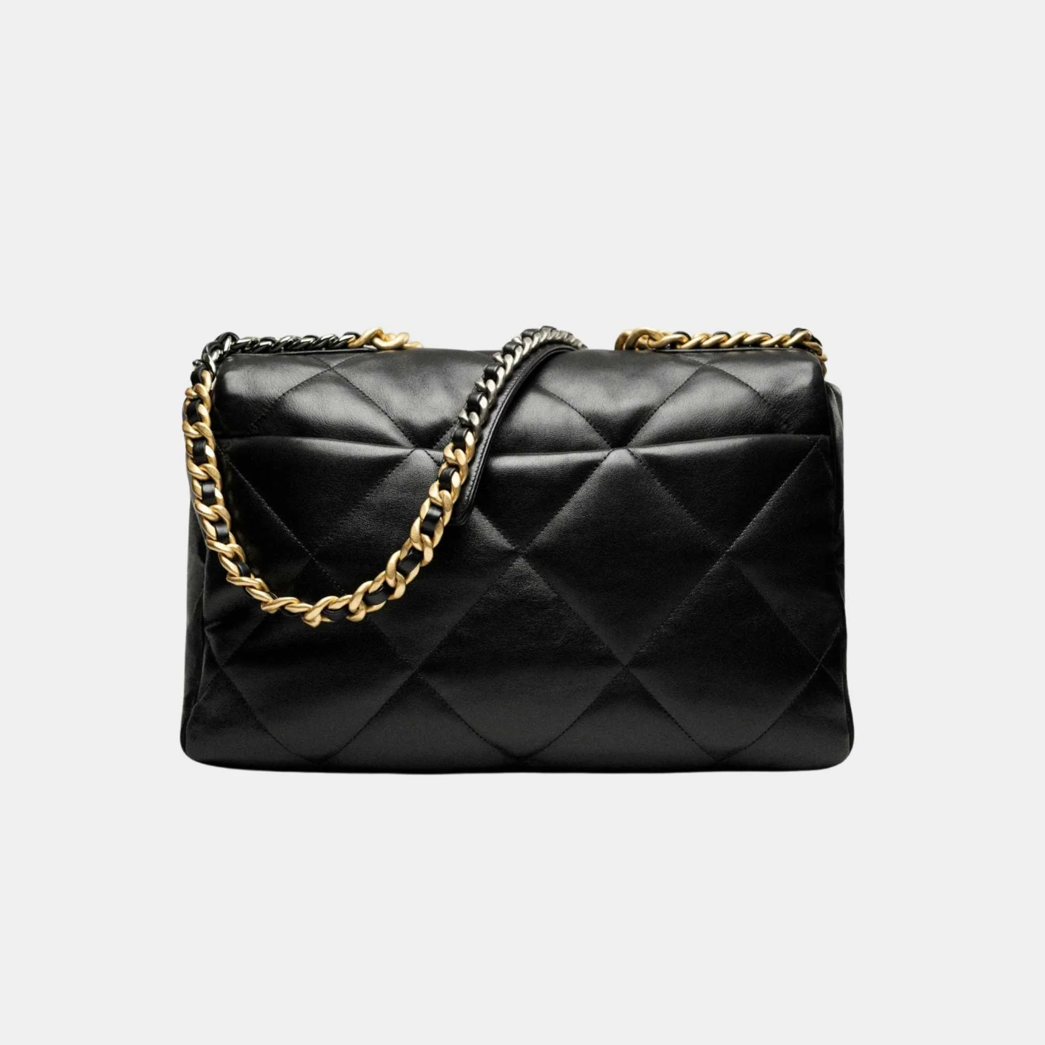 CHANEL 19 Maxi Handbag Shiny Lambskin - Image 3