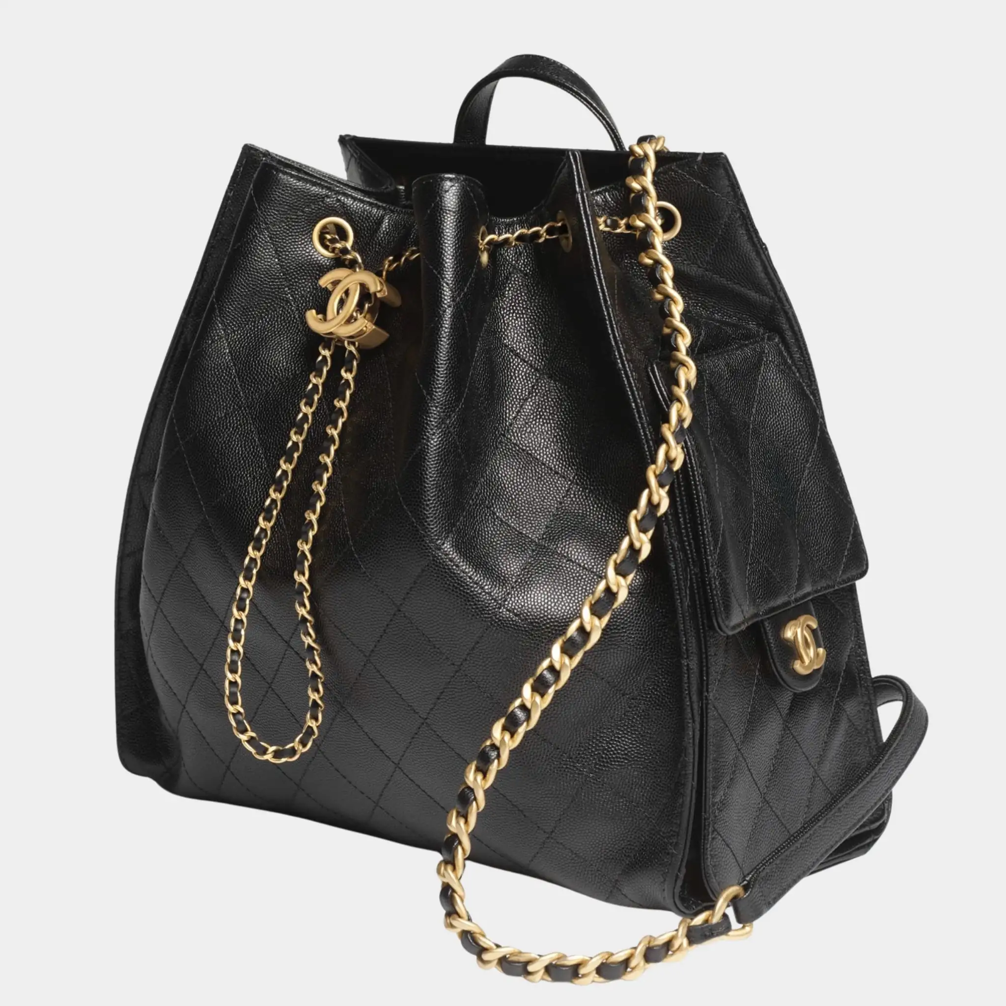 Chanel 25 Large Backpack Grained Calfskin & Gold-Tone Metal - Image 2