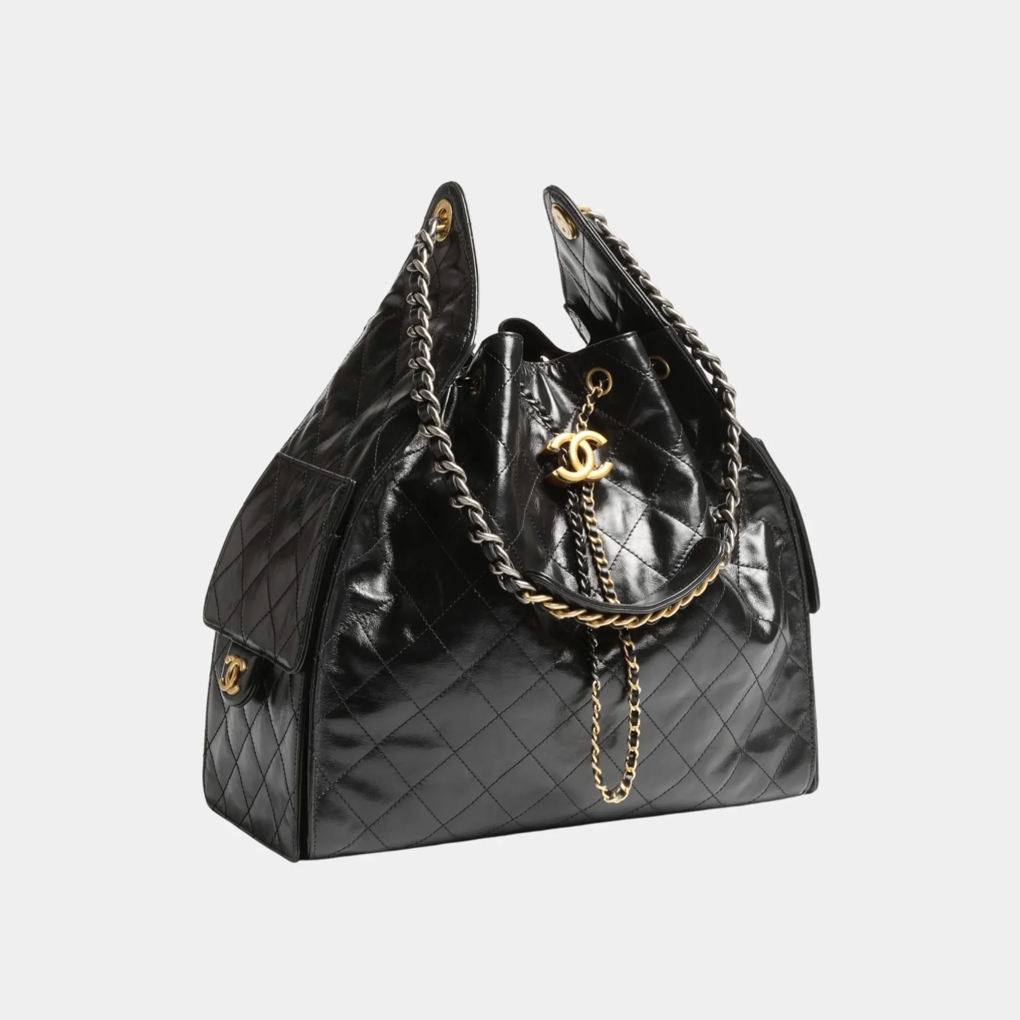 Chanel 25 Medium Handbag in Shiny Crumpled Calfskin - Image 2
