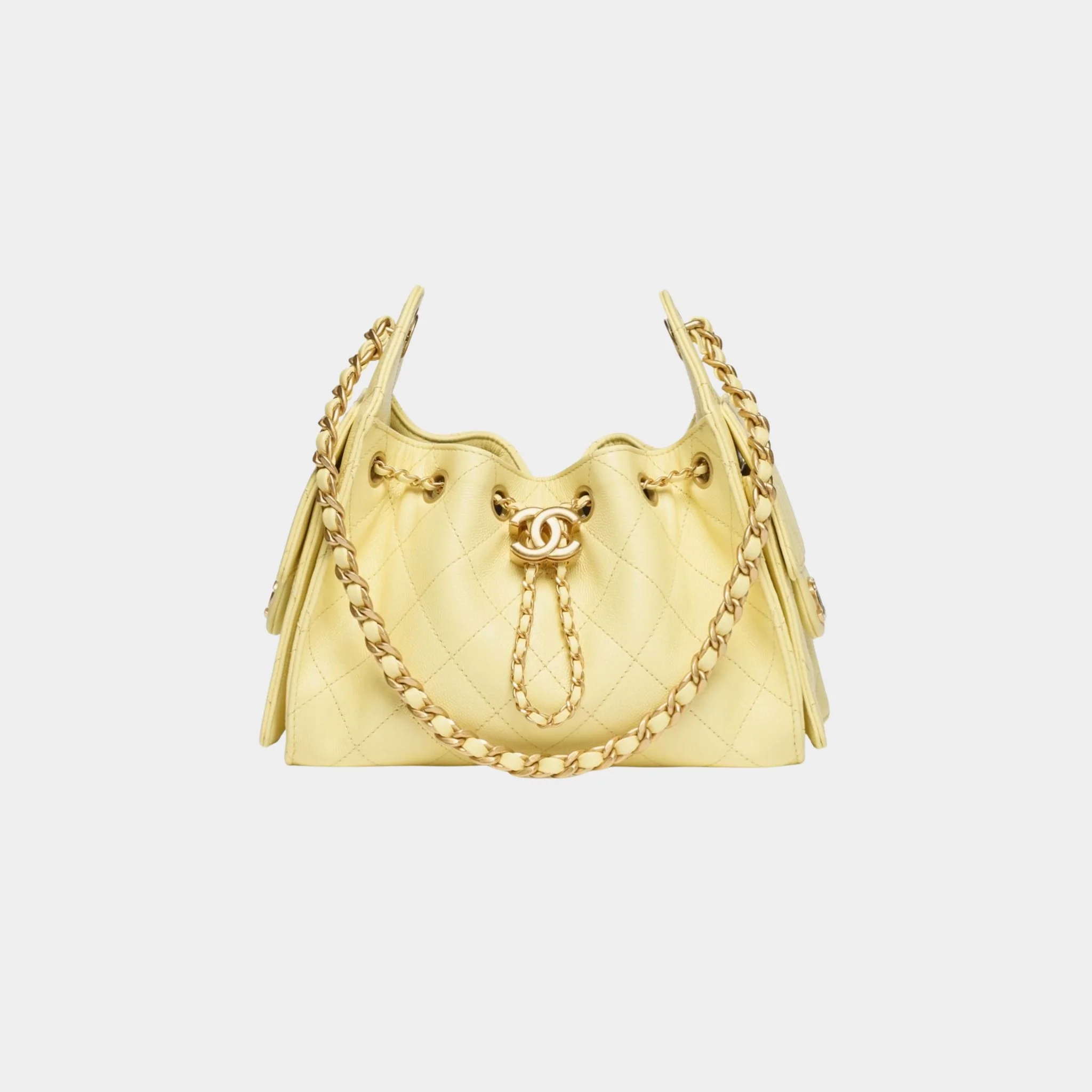 Chanel 25 Mini Handbag Grained Calfskin & Gold Tone Metal - Image 3