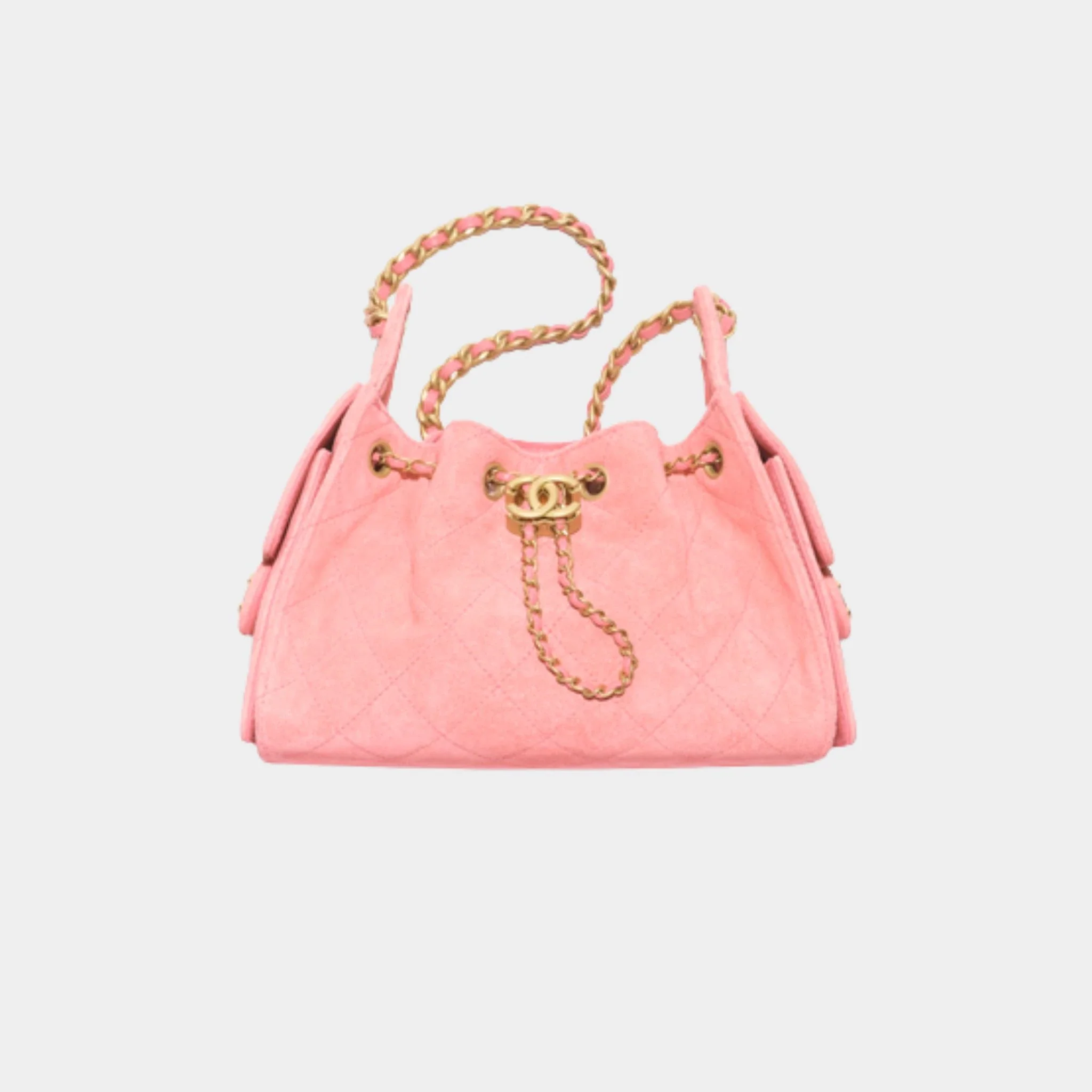 25 Mini Handbag Suede Calfskin & Gold Metal - Image 5