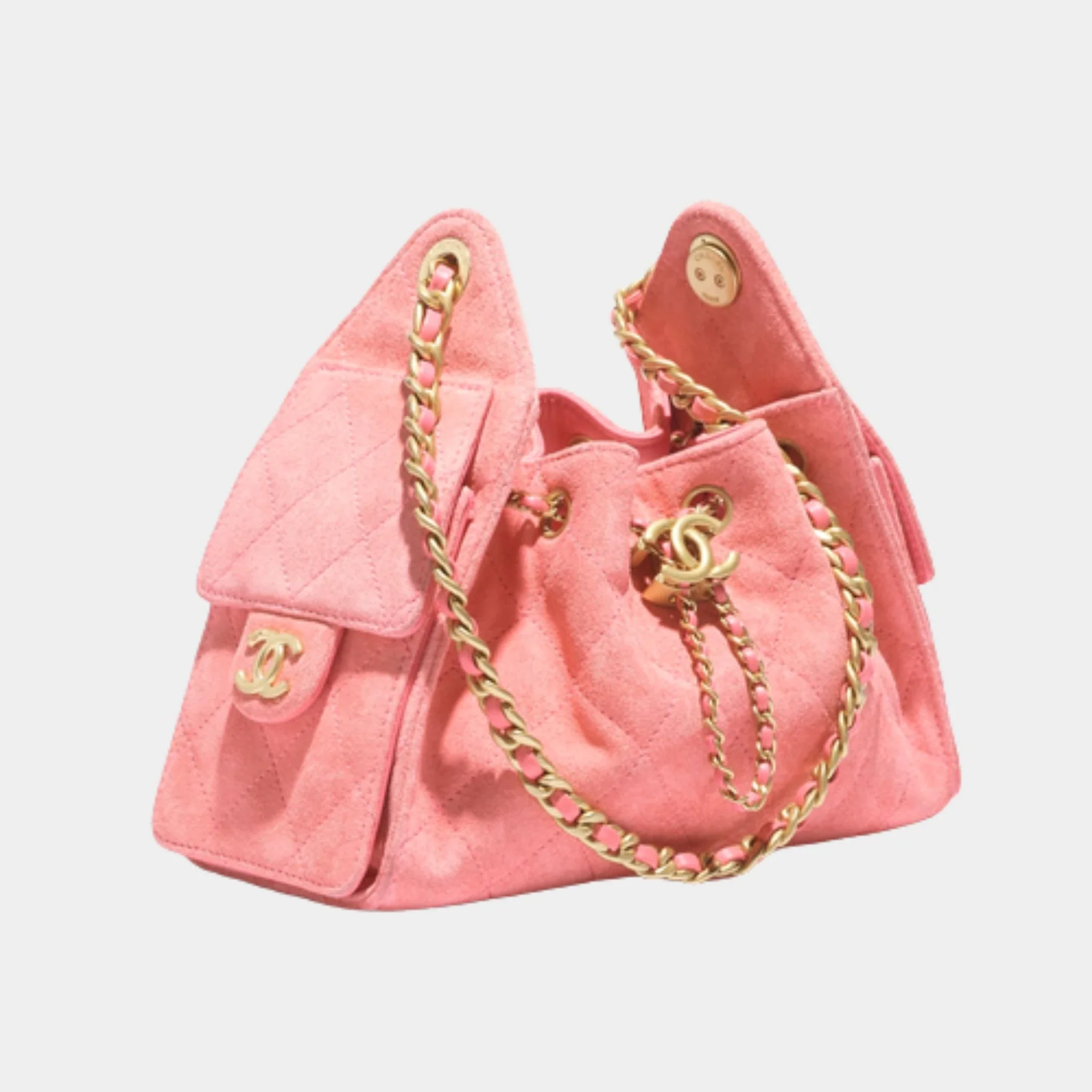 25 Mini Handbag Suede Calfskin & Gold Metal - Image 6