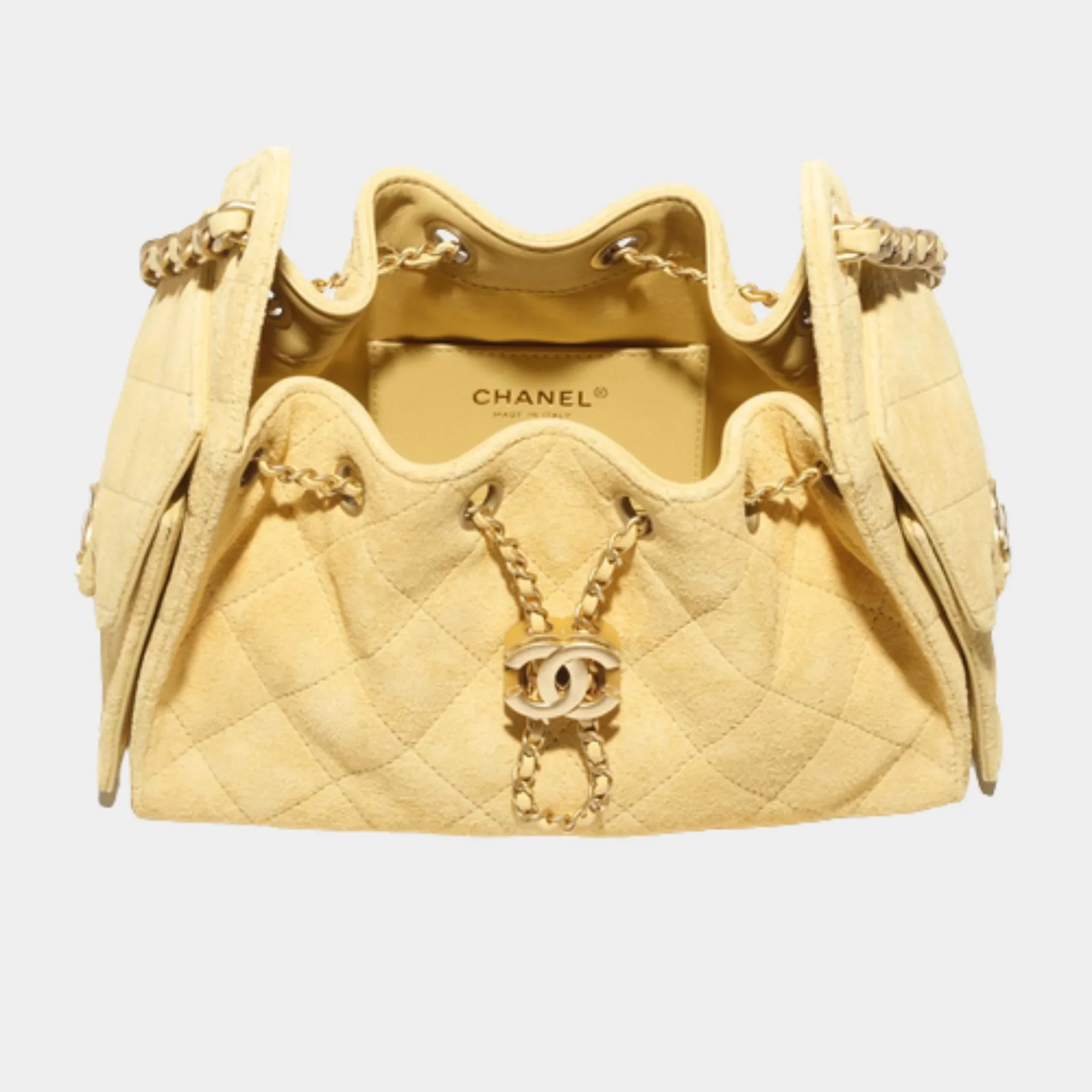 25 Mini Handbag Suede Calfskin & Gold Metal - Image 8