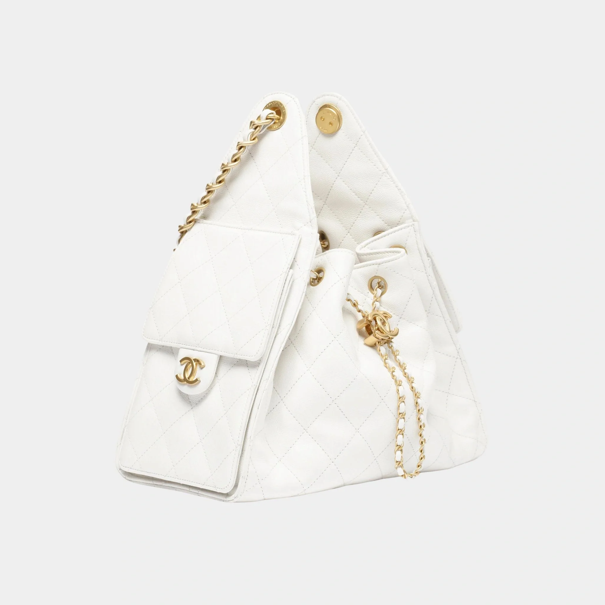 Chanel 25 Small Handbag Calfskin & Gold-Tone Metal - Image 13