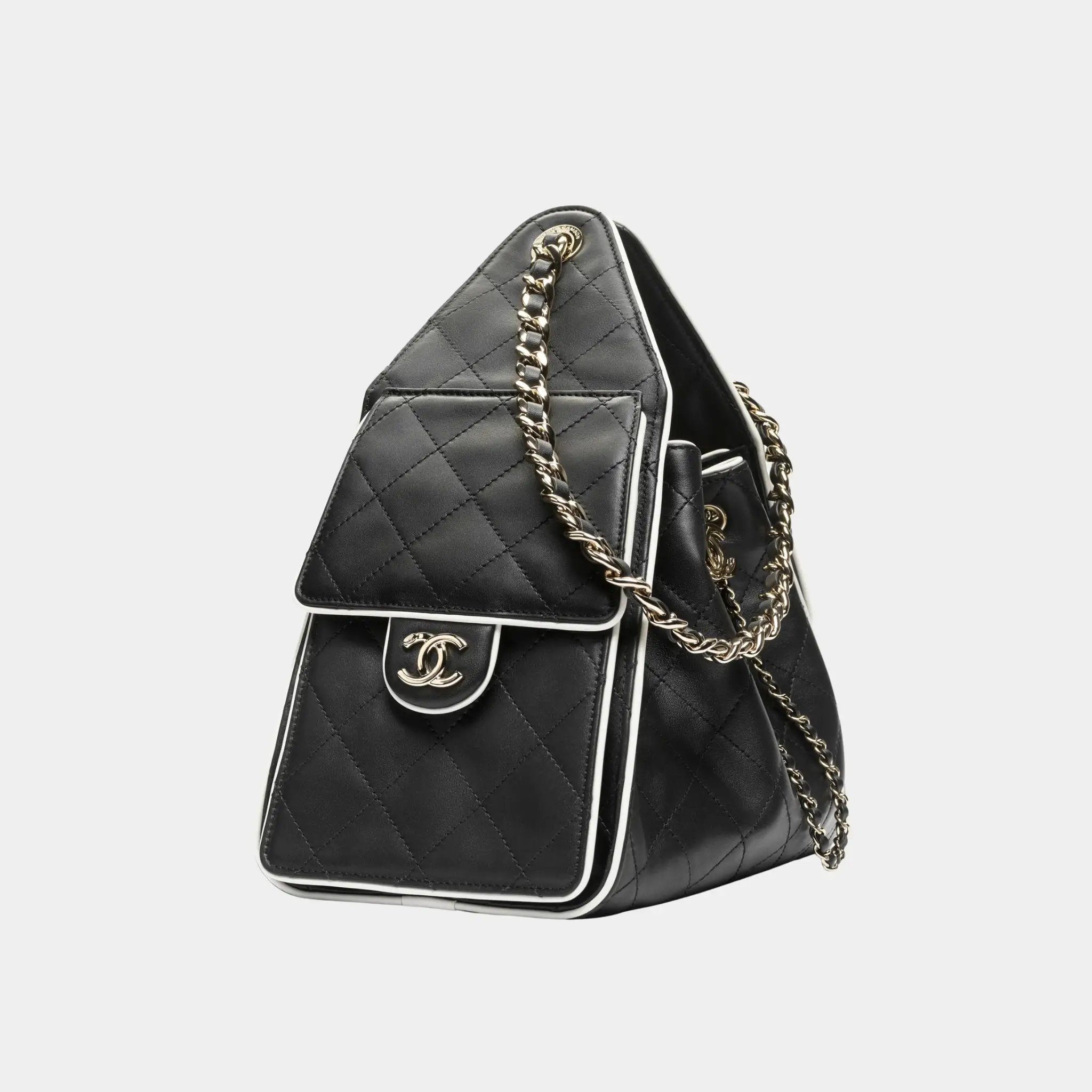 Chanel 25 Small Handbag Calfskin & Gold-Tone Metal - Image 3