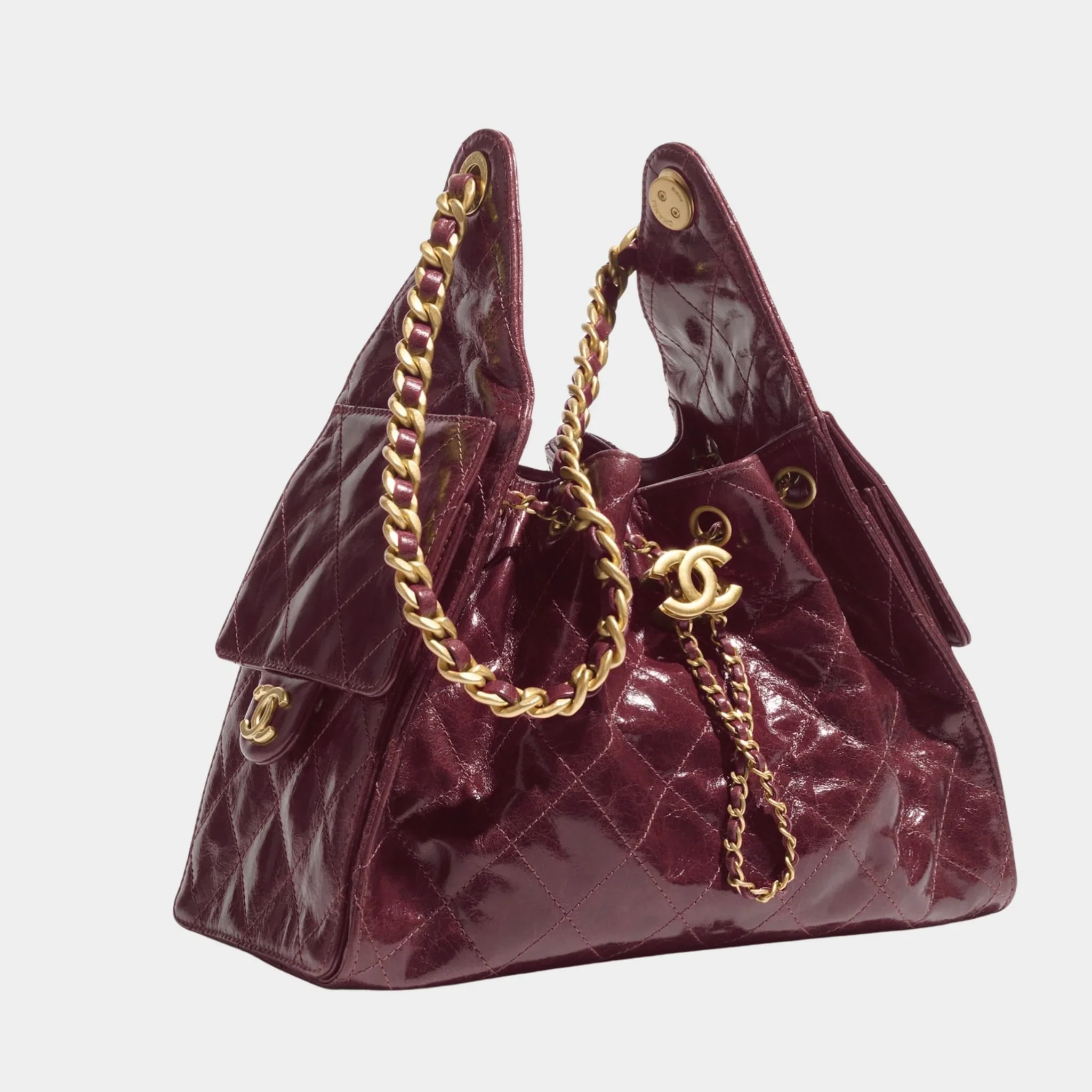 Chanel 25 Small Handbag Calfskin & Gold Tone Metal - Image 2