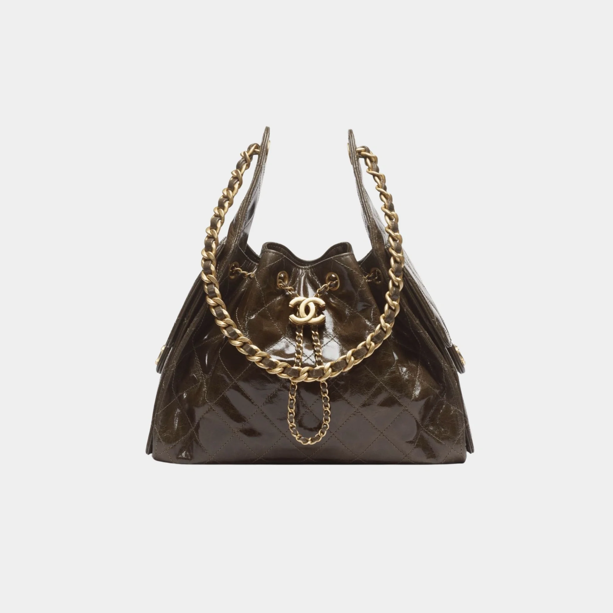 Chanel 25 Small Handbag Calfskin & Gold Tone Metal - Image 4