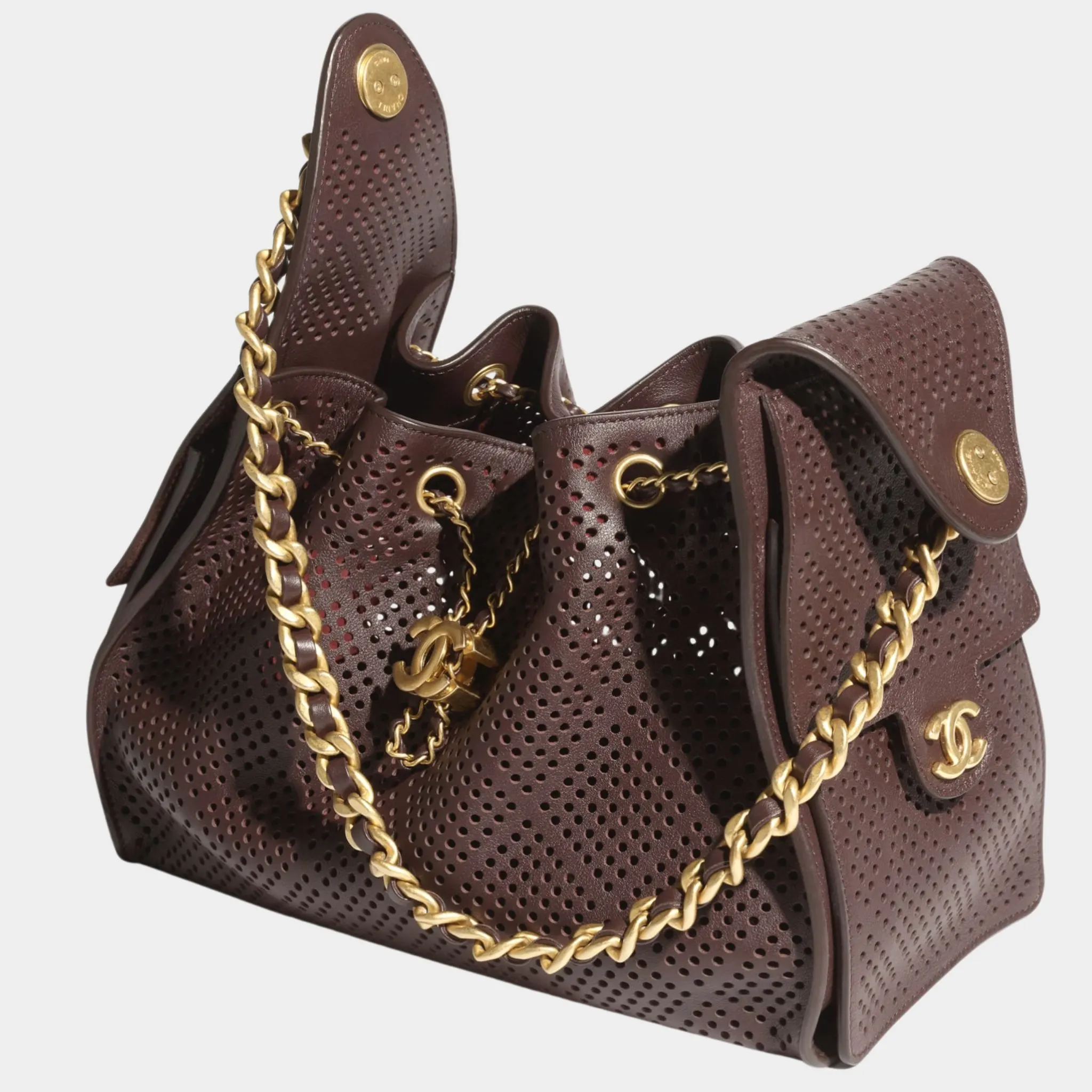 Chanel 25 Small Handbag Calfskin & Gold Tone Metal - Image 5