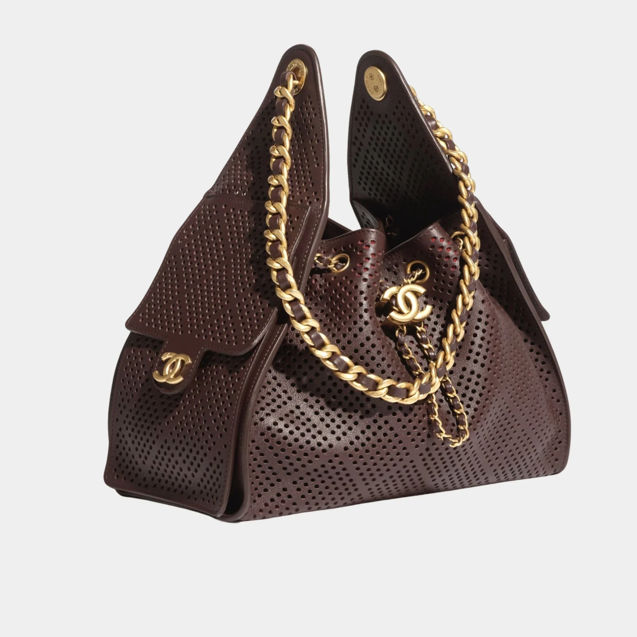 Chanel 25 Small Handbag Calfskin & Gold Tone Metal - Image 6