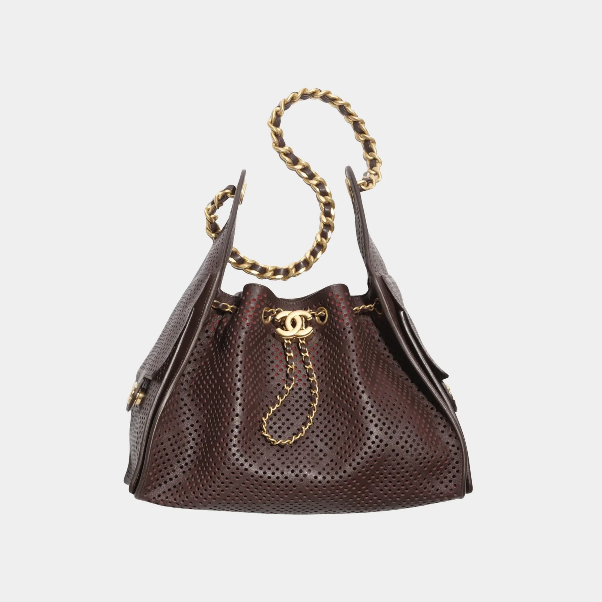 Chanel 25 Small Handbag Calfskin & Gold Tone Metal - Image 7