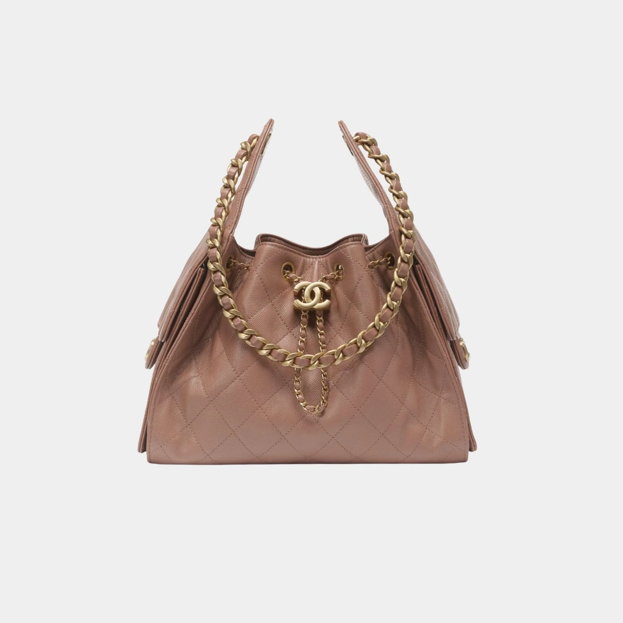 Chanel 25 Small Handbag Calfskin & Gold Tone Metal - Image 8