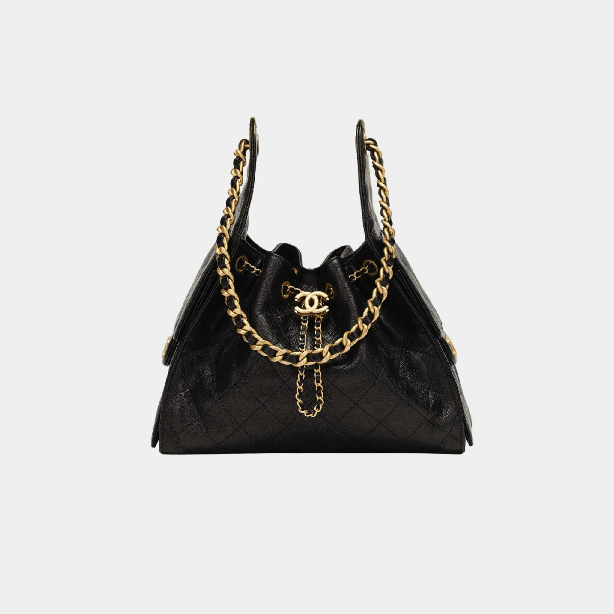 Chanel 25 Small Handbag Gained Calfskin & Gold Tone Metal