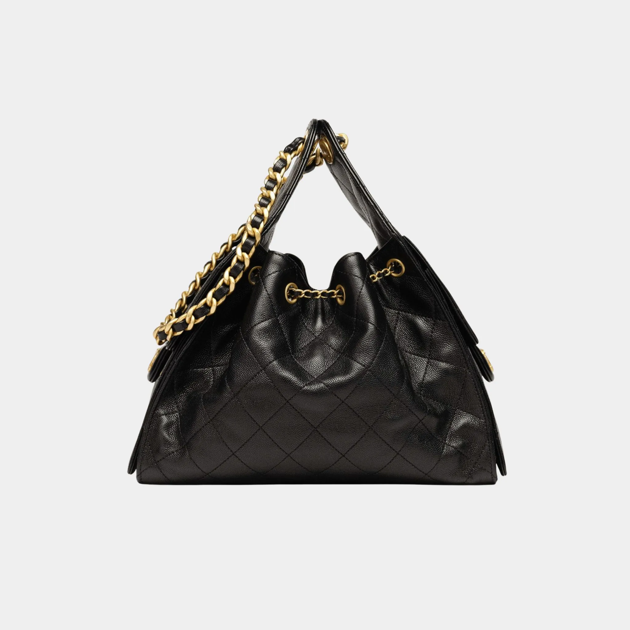Chanel 25 Small Handbag Gained Calfskin & Gold Tone Metal - Image 2