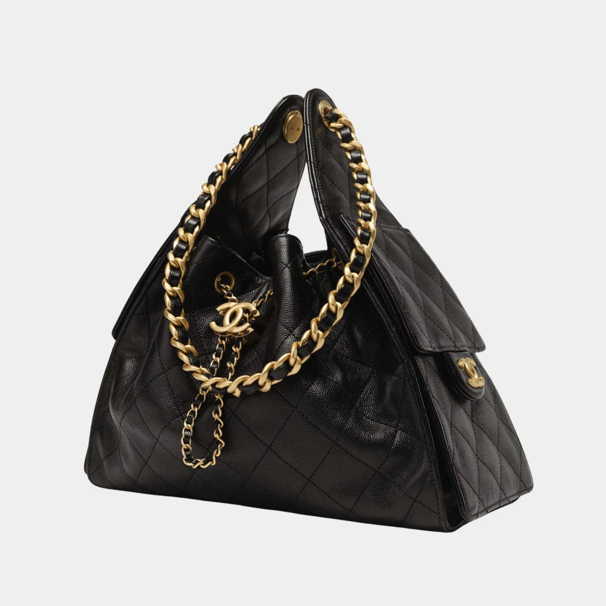 Chanel 25 Small Handbag Gained Calfskin & Gold Tone Metal - Image 3