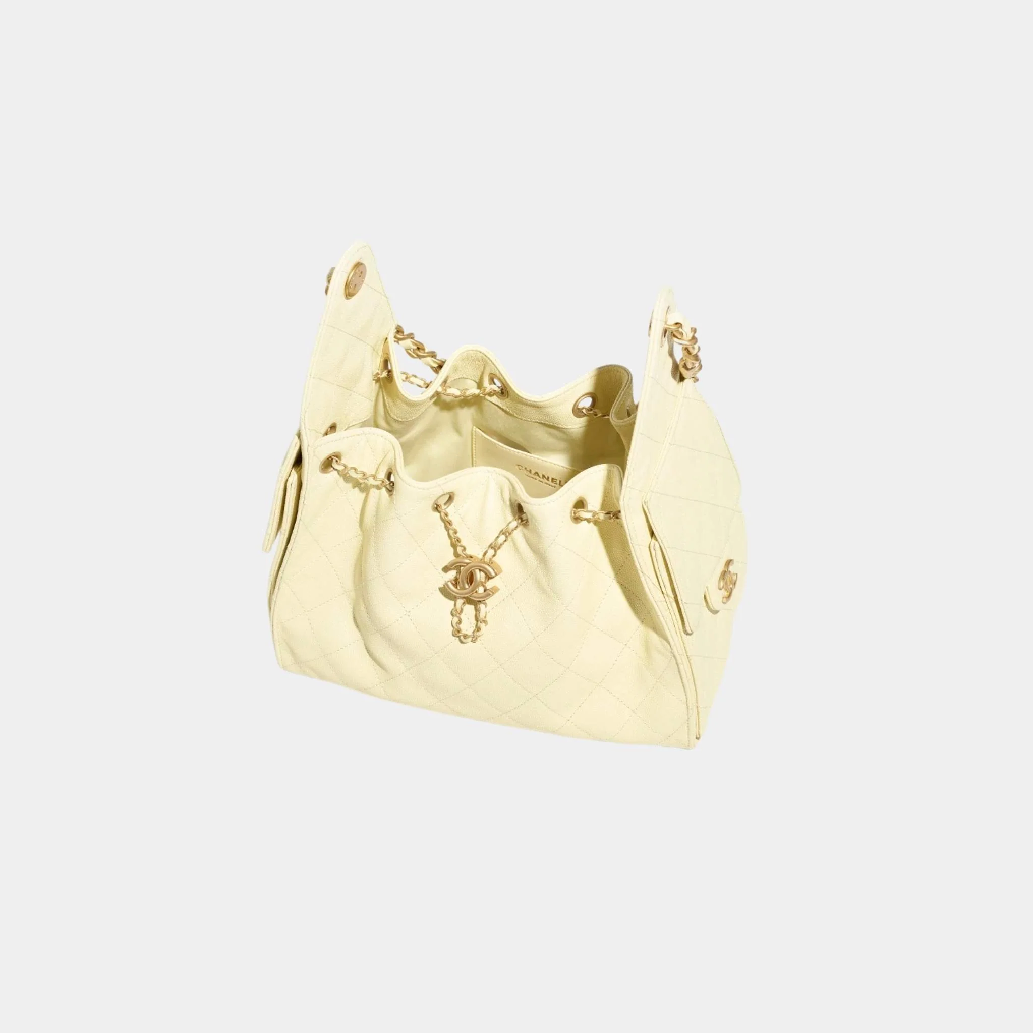 25 Small Handbag Grained Calfskin And Gold-Tone Metal - Image 12