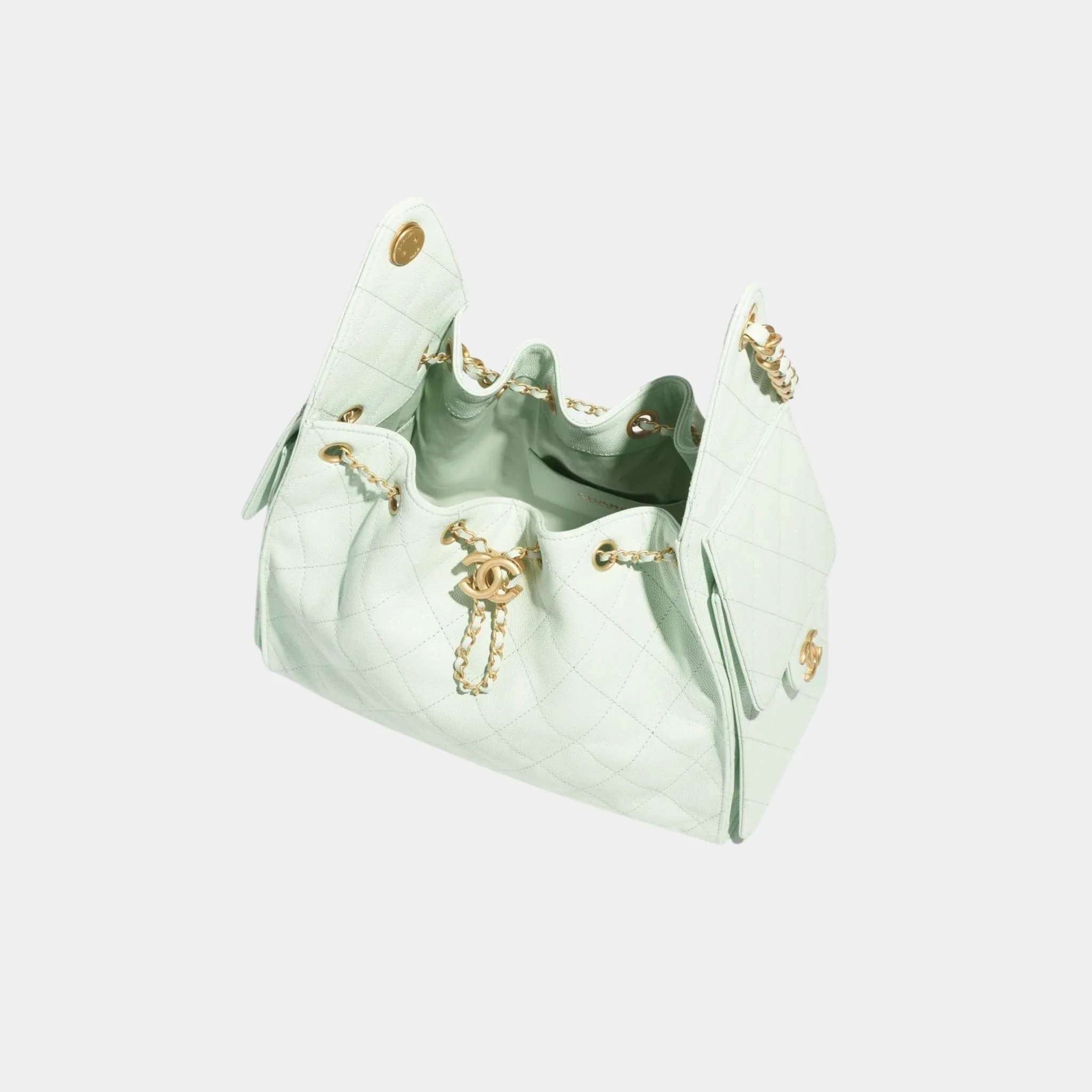 25 Small Handbag Grained Calfskin And Gold-Tone Metal - Image 15
