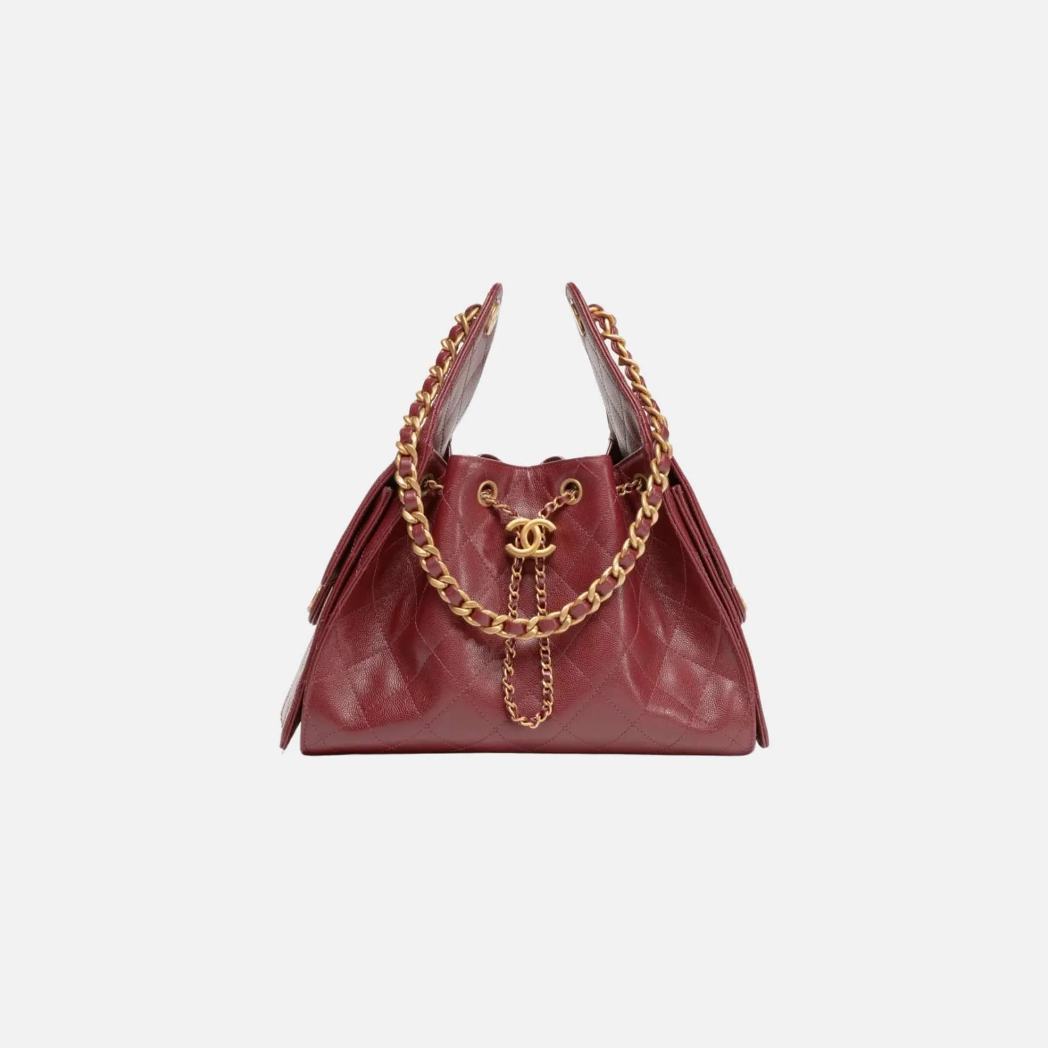25 Small Handbag Grained Calfskin And Gold-Tone Metal - Image 16