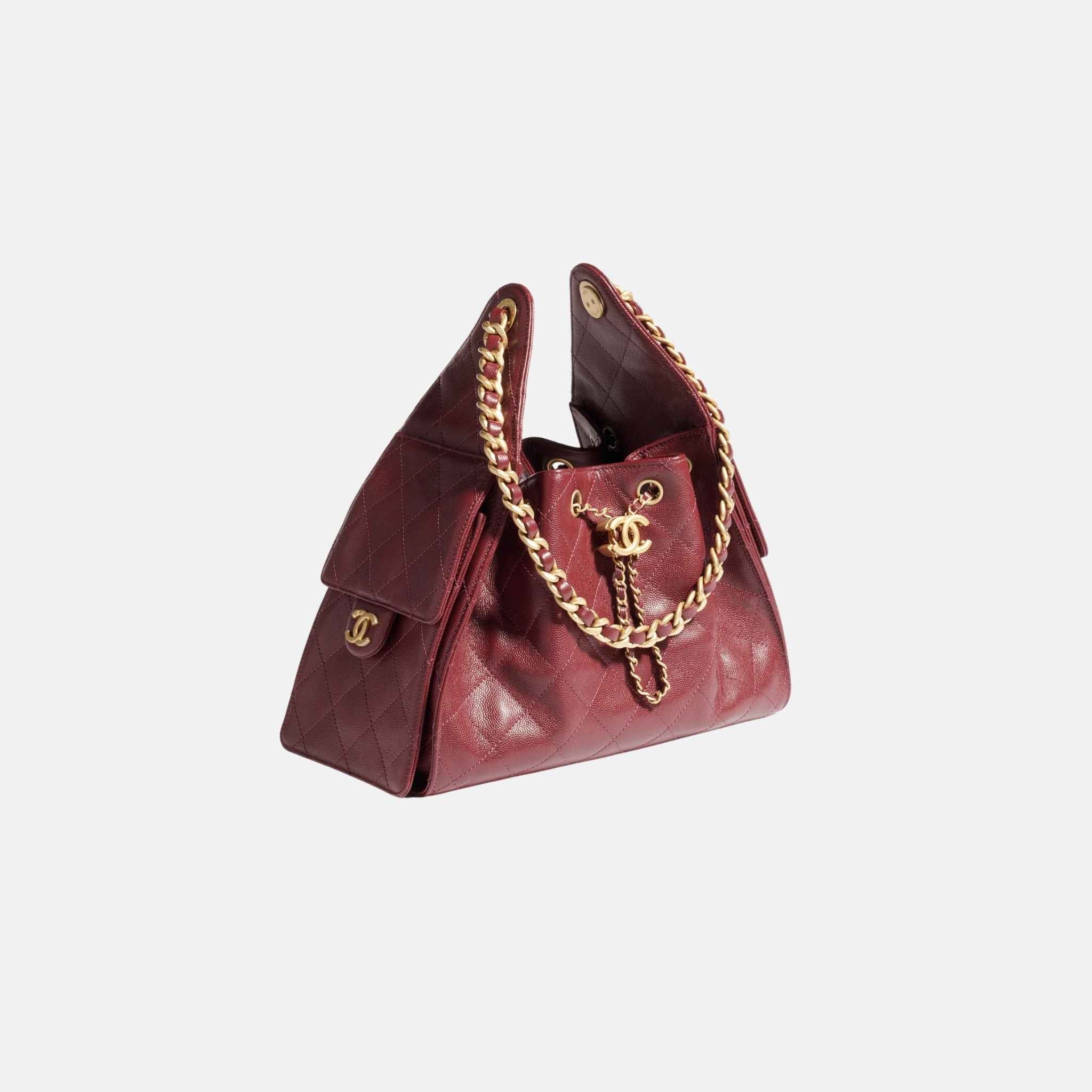 25 Small Handbag Grained Calfskin And Gold-Tone Metal - Image 17