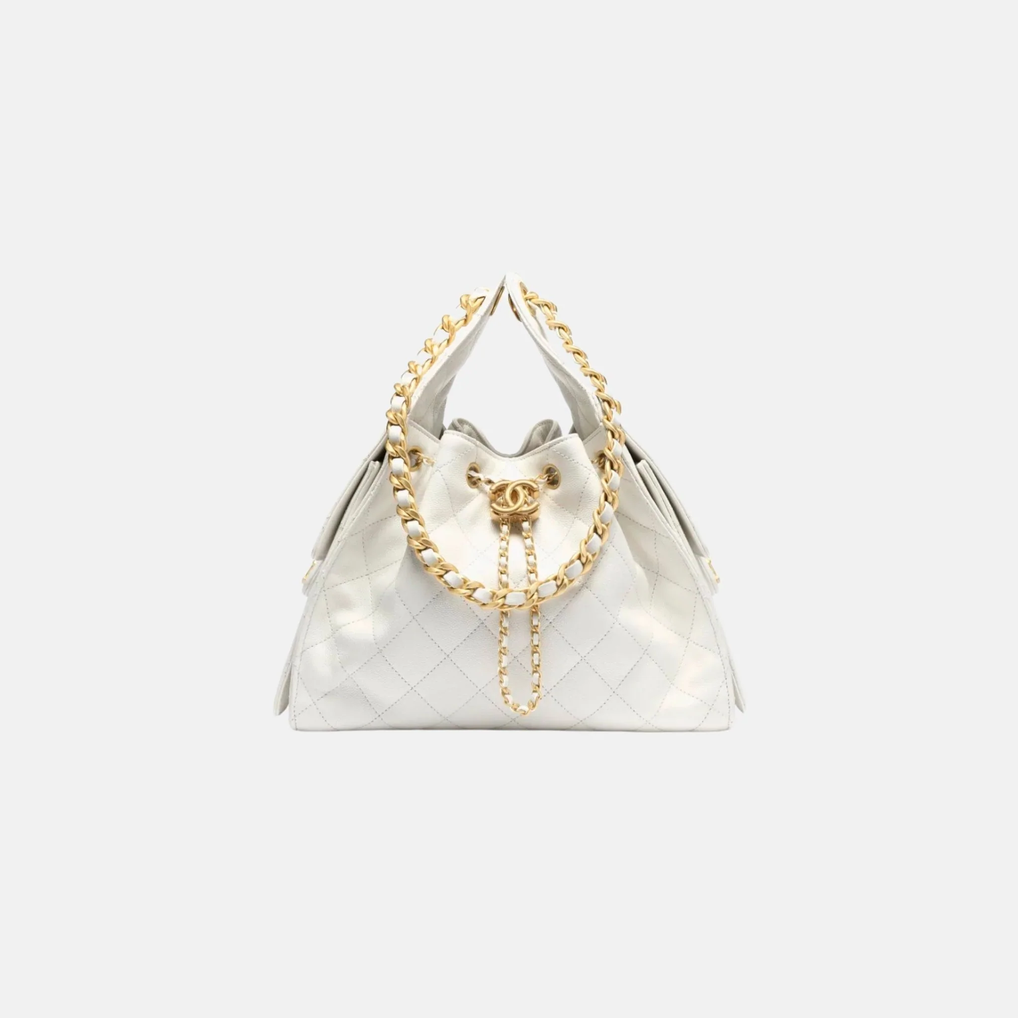 25 Small Handbag Grained Calfskin And Gold-Tone Metal - Image 18