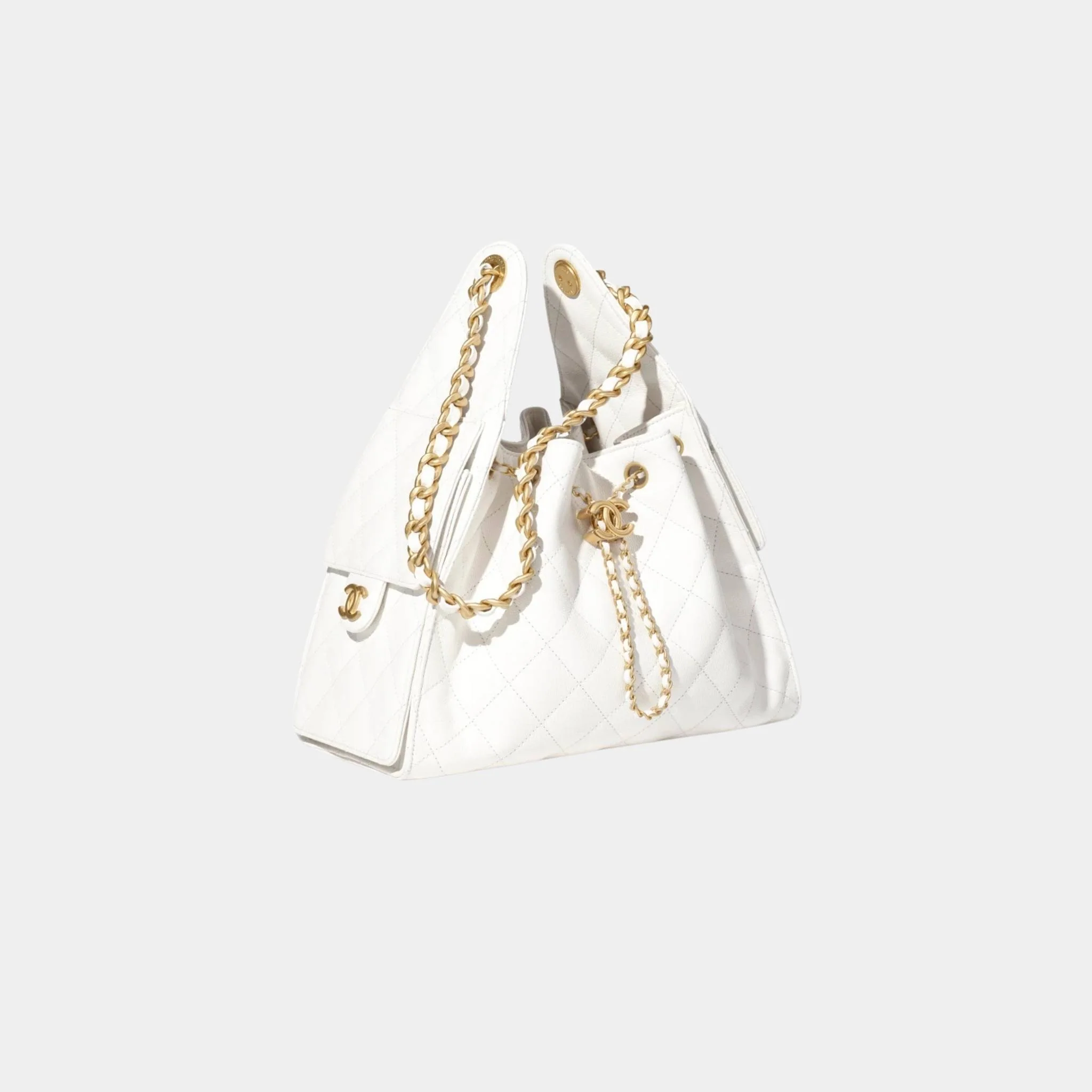 25 Small Handbag Grained Calfskin And Gold-Tone Metal - Image 19