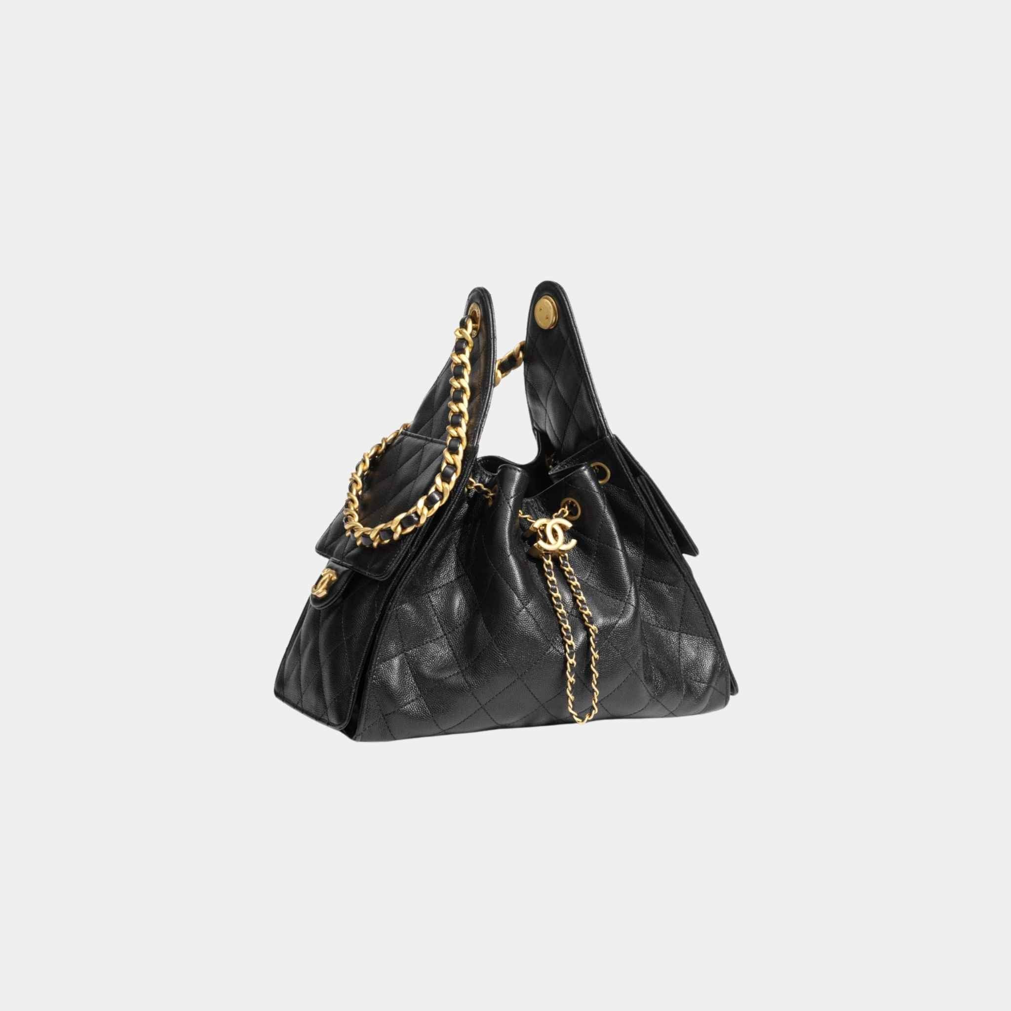 25 Small Handbag Grained Calfskin And Gold-Tone Metal - Image 2
