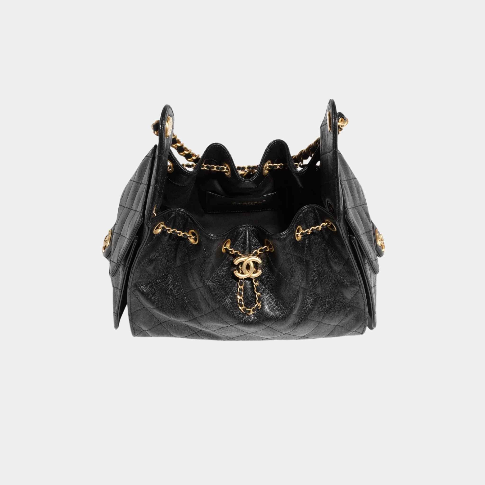 25 Small Handbag Grained Calfskin And Gold-Tone Metal - Image 3
