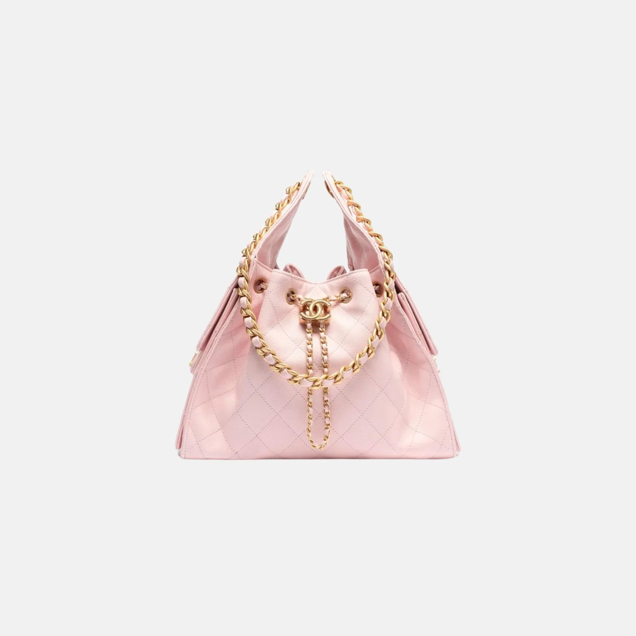 25 Small Handbag Grained Calfskin And Gold-Tone Metal - Image 4