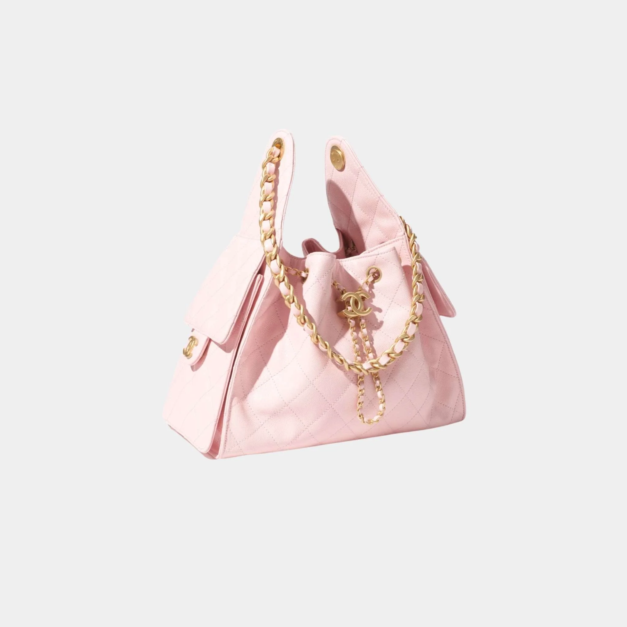 25 Small Handbag Grained Calfskin And Gold-Tone Metal - Image 5